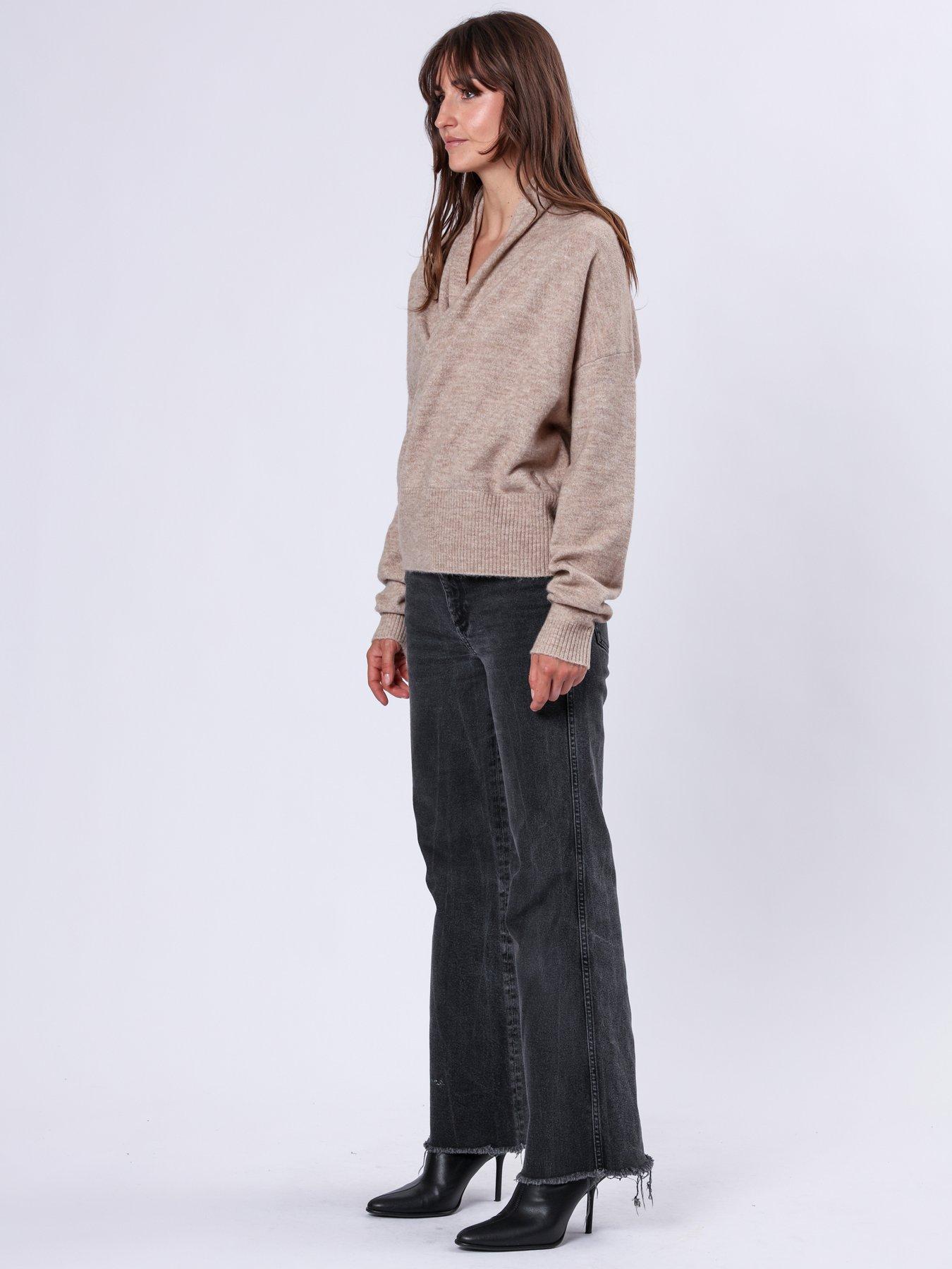 image of religion-shawl-wrap-jumper-beige