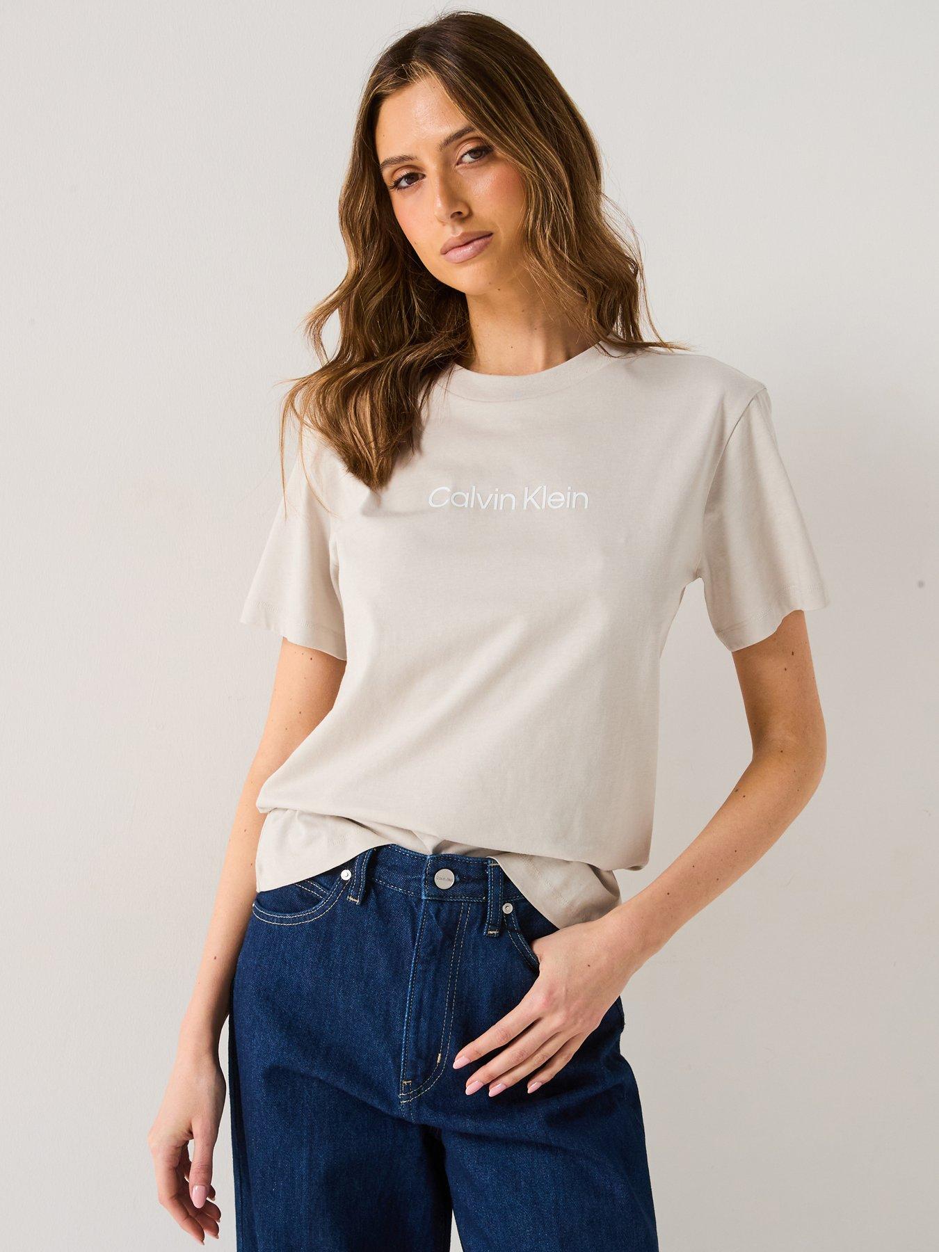 undefined Logo T-Shirt - Beige