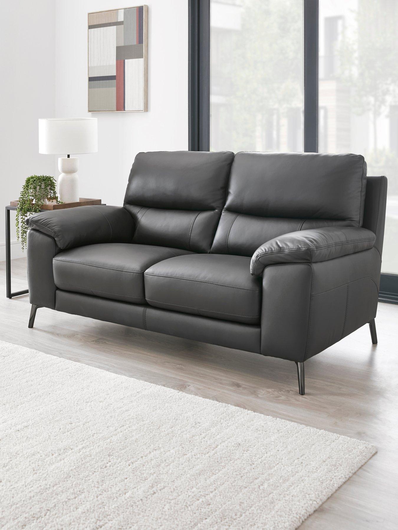 The Very Collection Lesta 2 Seater Leather Sofa