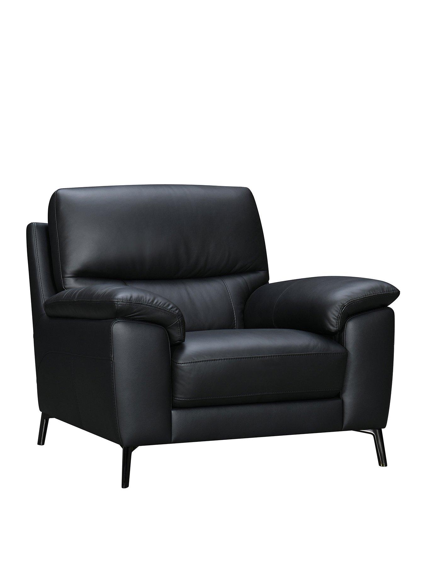 image of very-home-lesta-leather-armchair