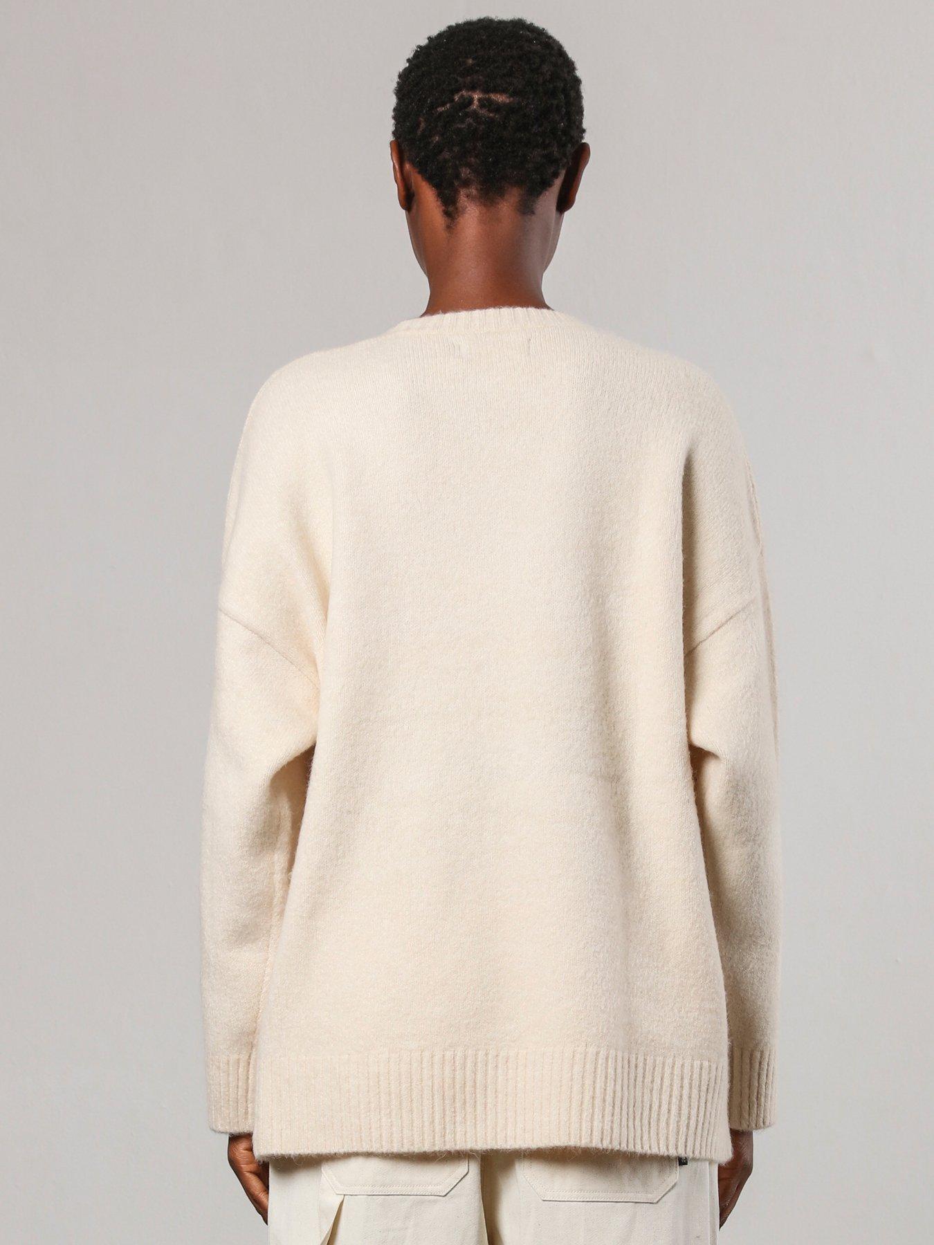  image of religion-rebel-forever-oversized-jumper-white