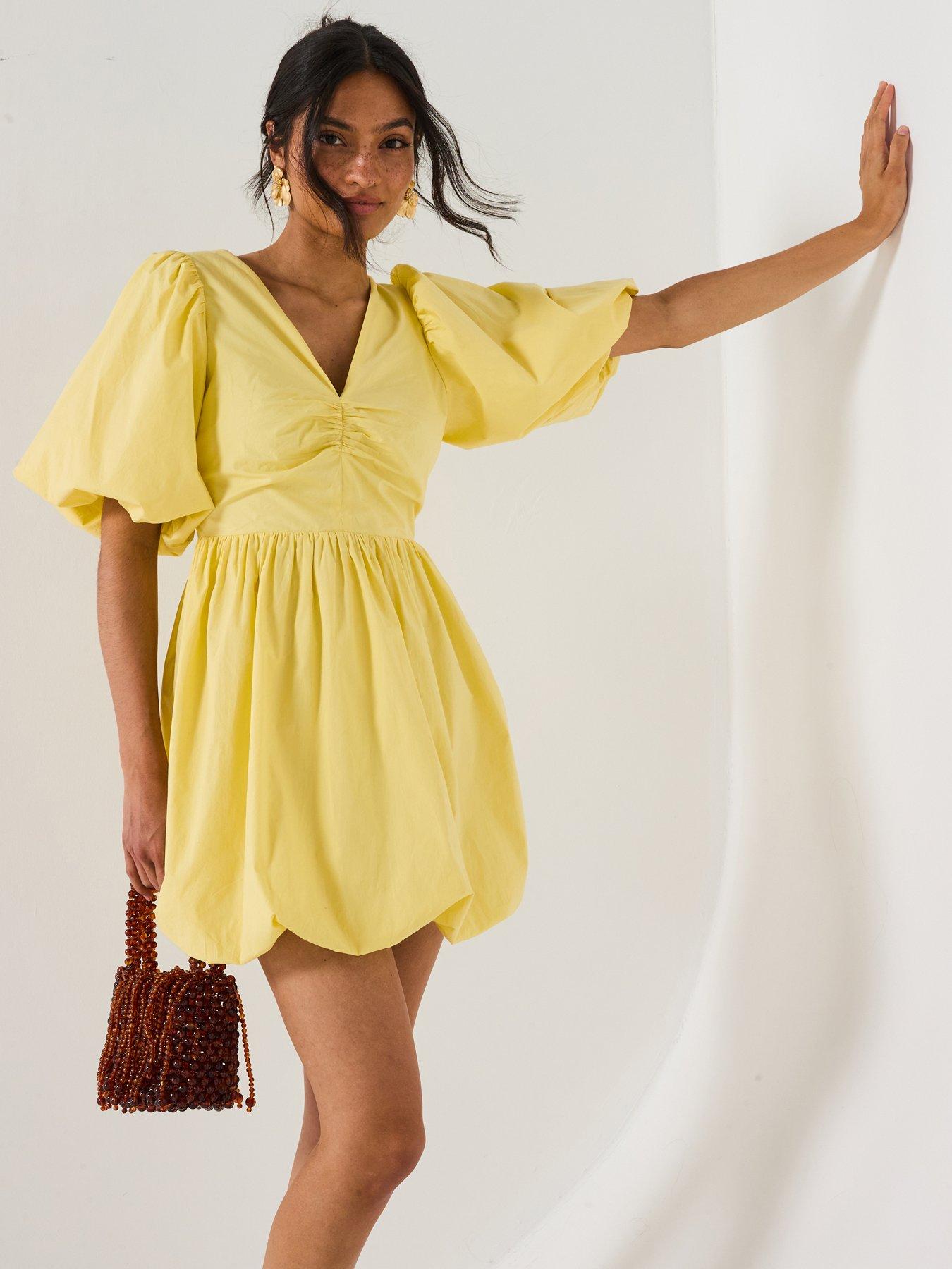 v-by-very-puffball-bow-back-mini-dress