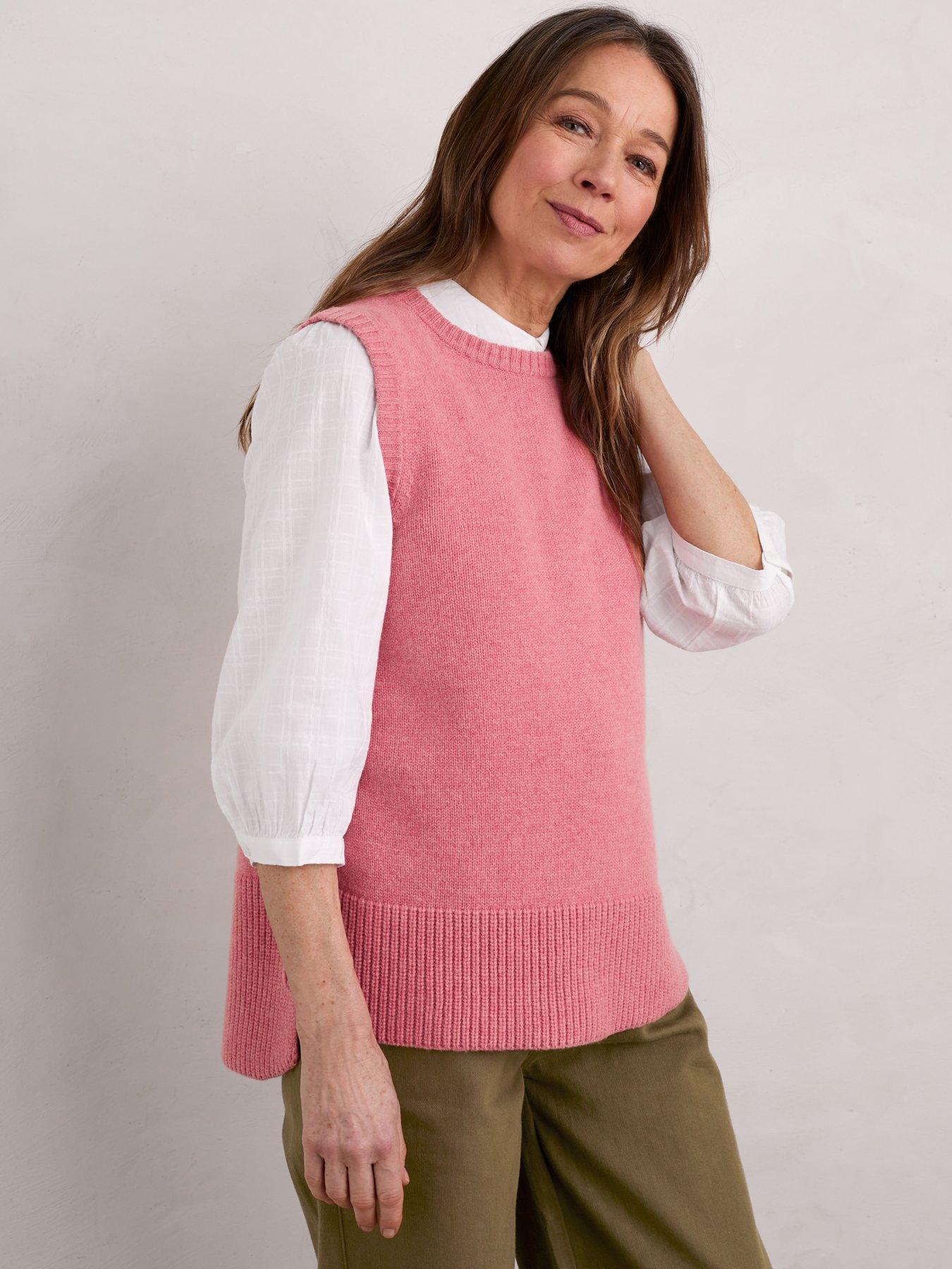 undefined Coupling Vest Knit - Pink