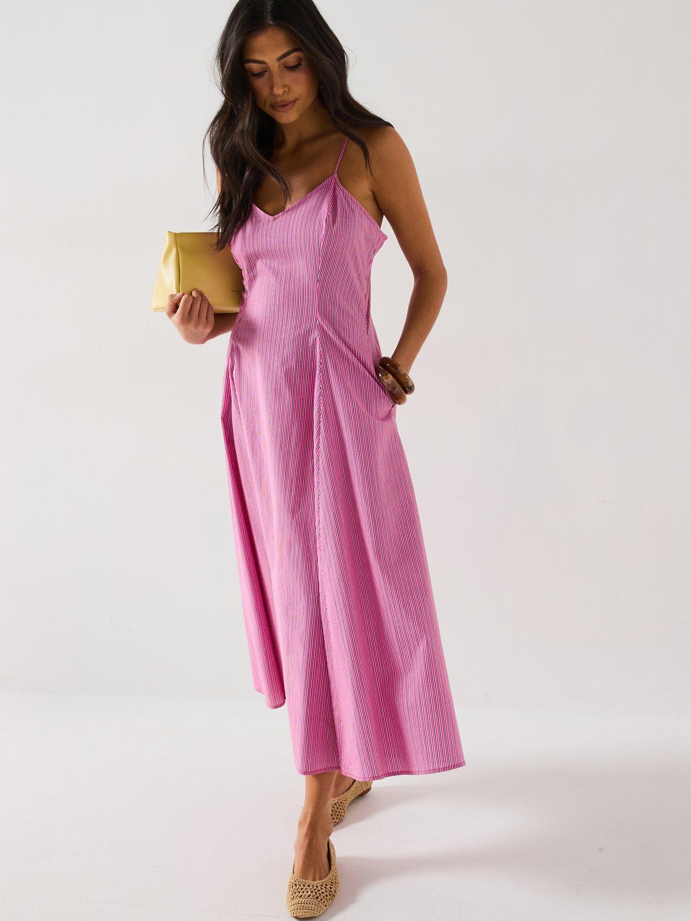 v-by-very-stripe-strappy-midaxi-dress-pink