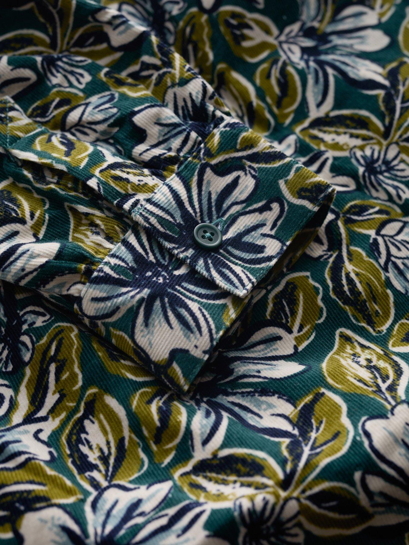 image of seasalt-cornwall-floral-notch-neck-midi-dress