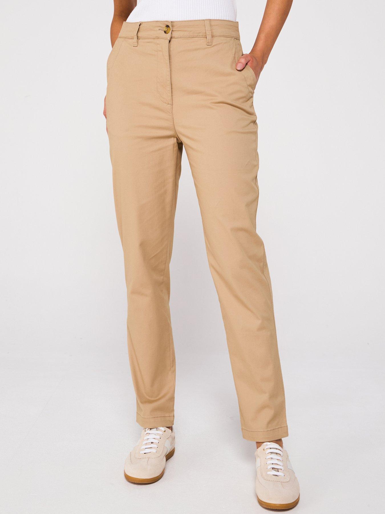  image of everyday-girlfriend-chino-trousers-stone