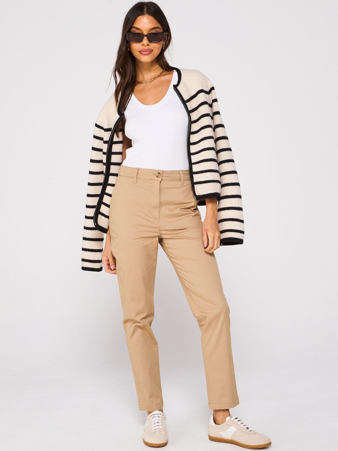  image of everyday-girlfriend-chino-trousers-stone
