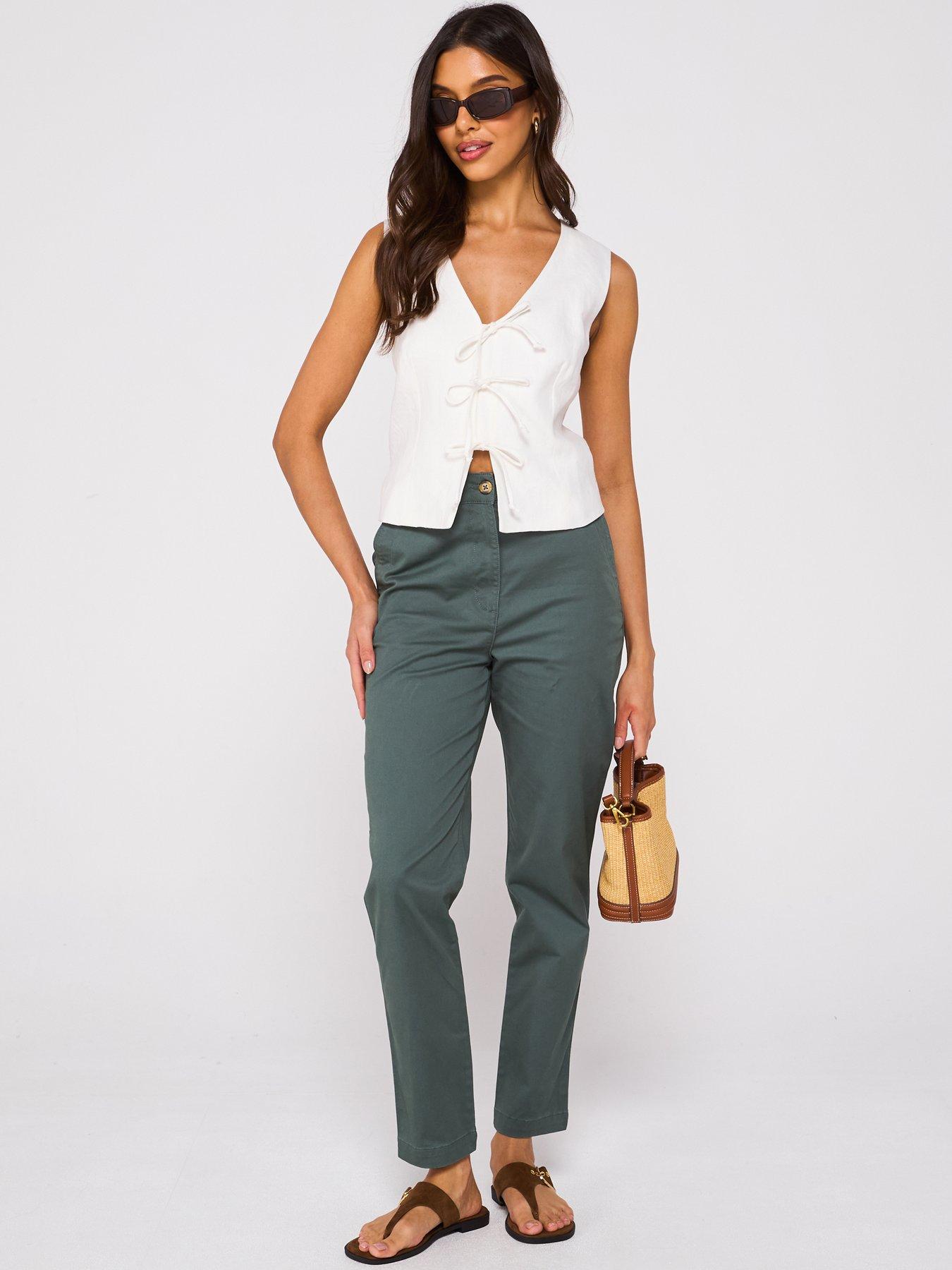  image of everyday-girlfriend-chino-trousers-khaki