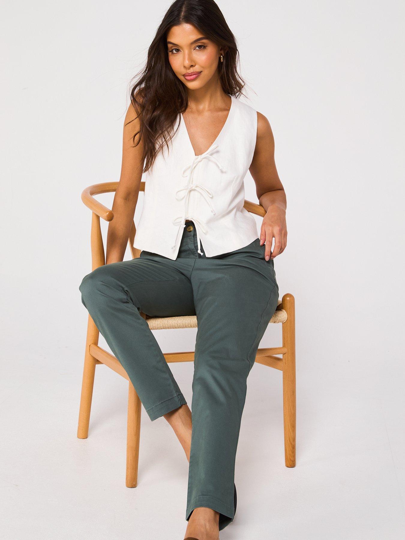  image of everyday-girlfriend-chino-trousers-khaki