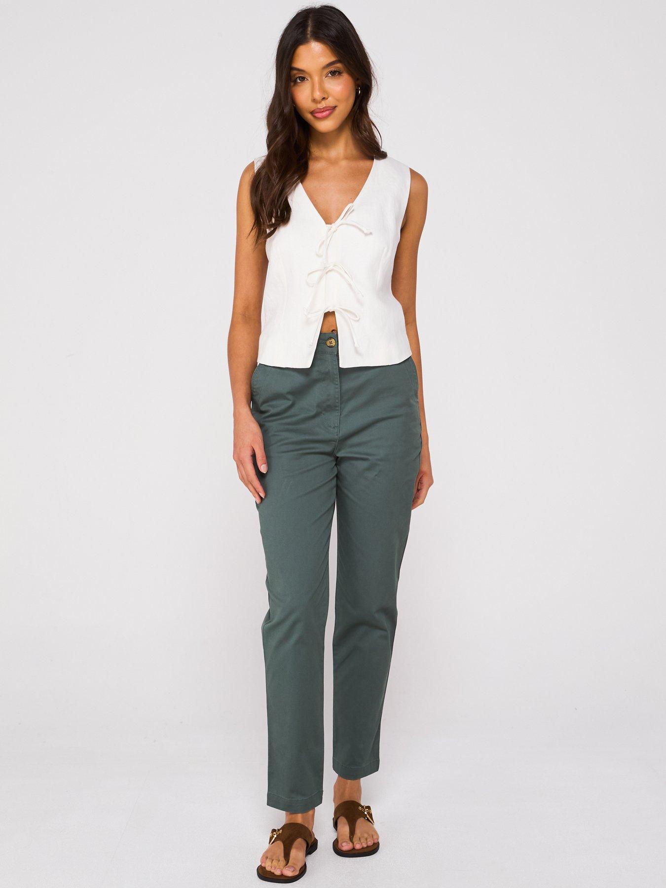  image of everyday-girlfriend-chino-trousers-khaki