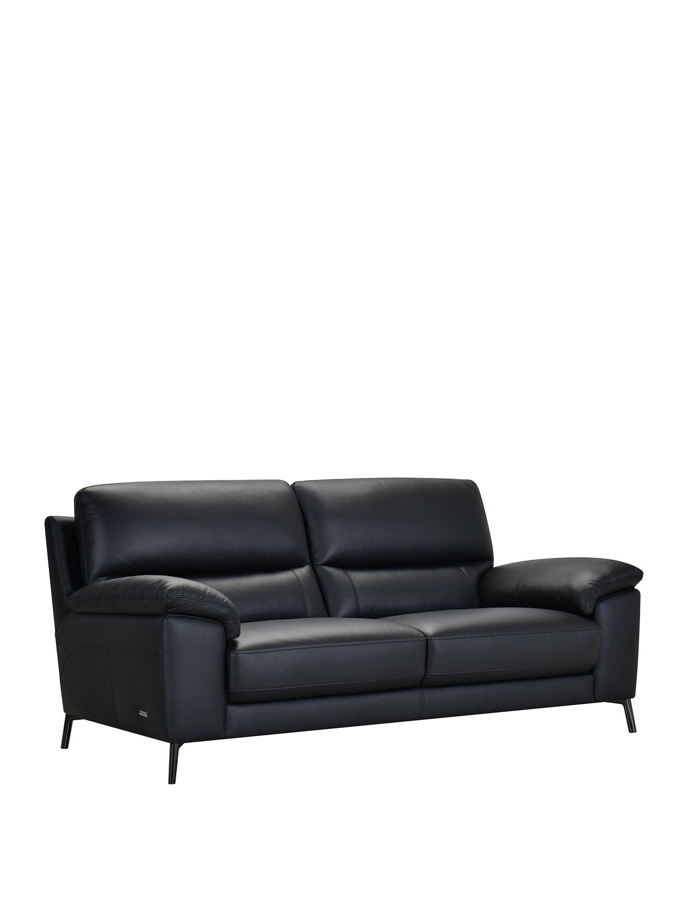 Image 3 of 7 of The Very Collection Lesta 3 Seater Leather Sofa