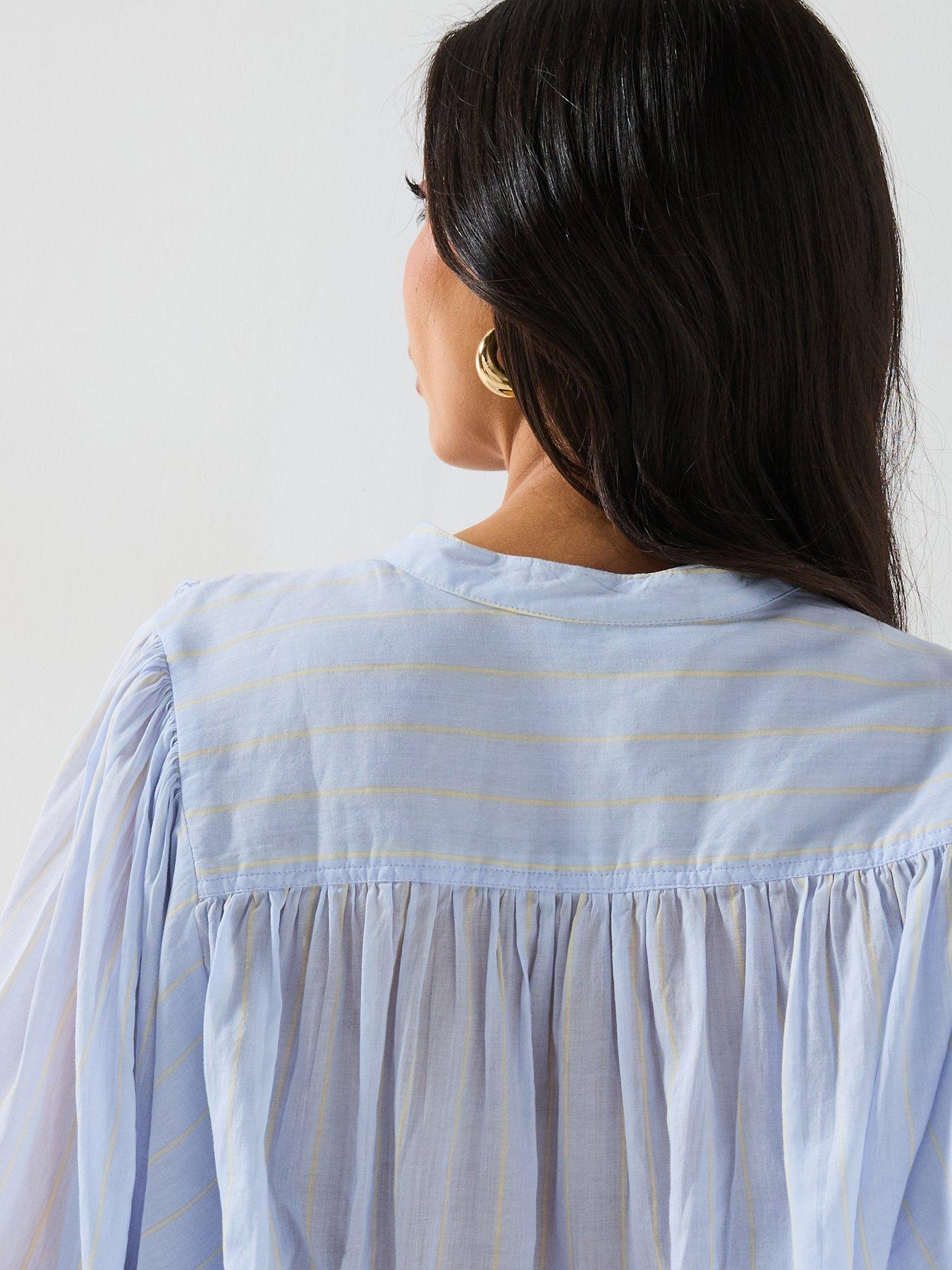  image of v-by-very-rami-button-through-shirt