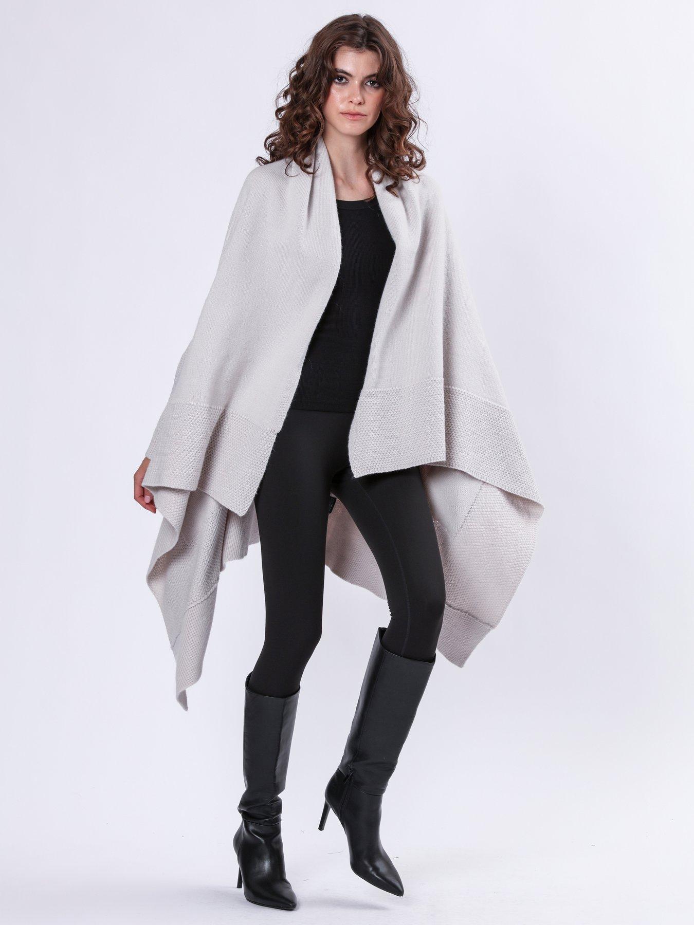  image of religion-soft-yarn-draped-maxi-cardigan-grey