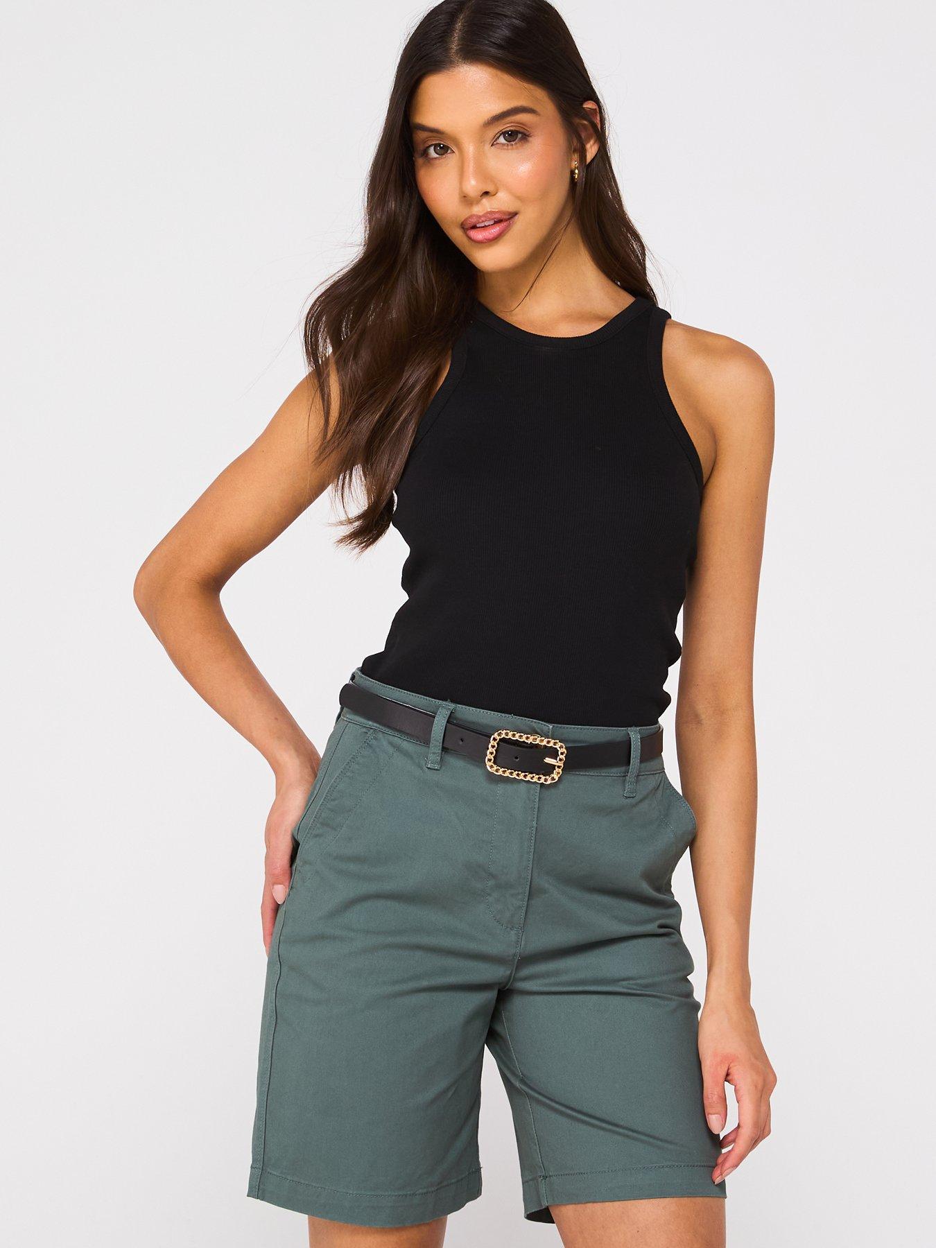  image of v-by-very-relaxed-chino-shorts-khaki