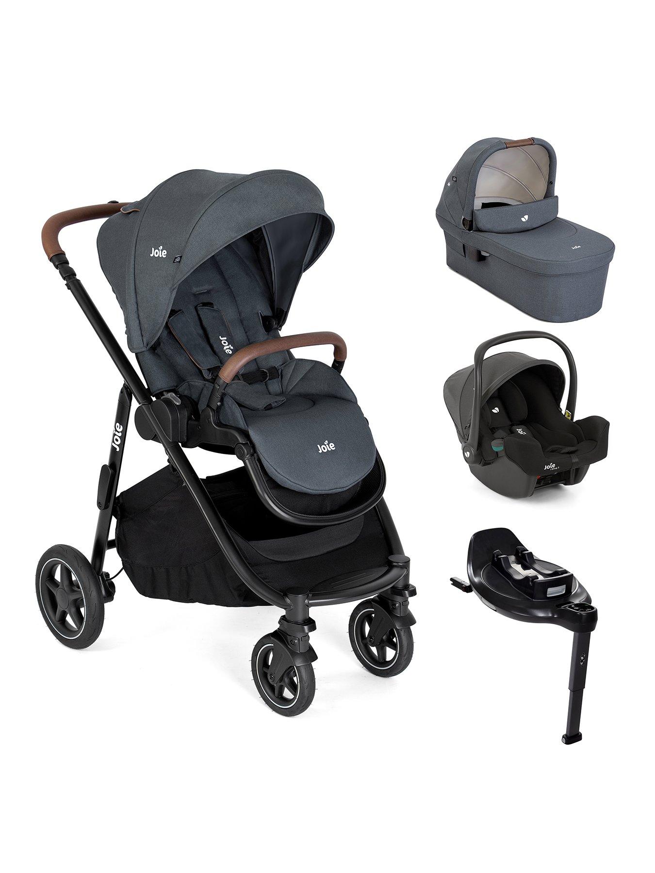 Image 1 of 7 of Joie Versatrax On the Go Encore Travel System Bundle - Moonlight