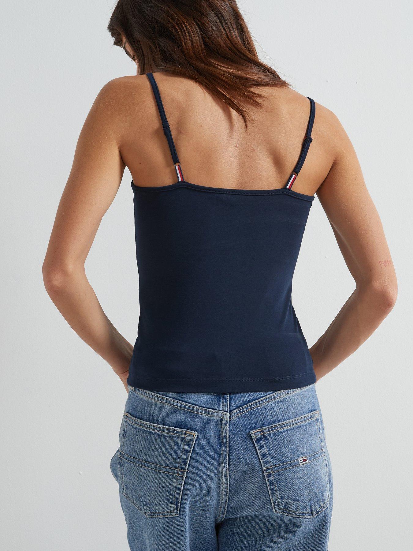  image of tommy-jeans-mini-badge-vest-top-navy