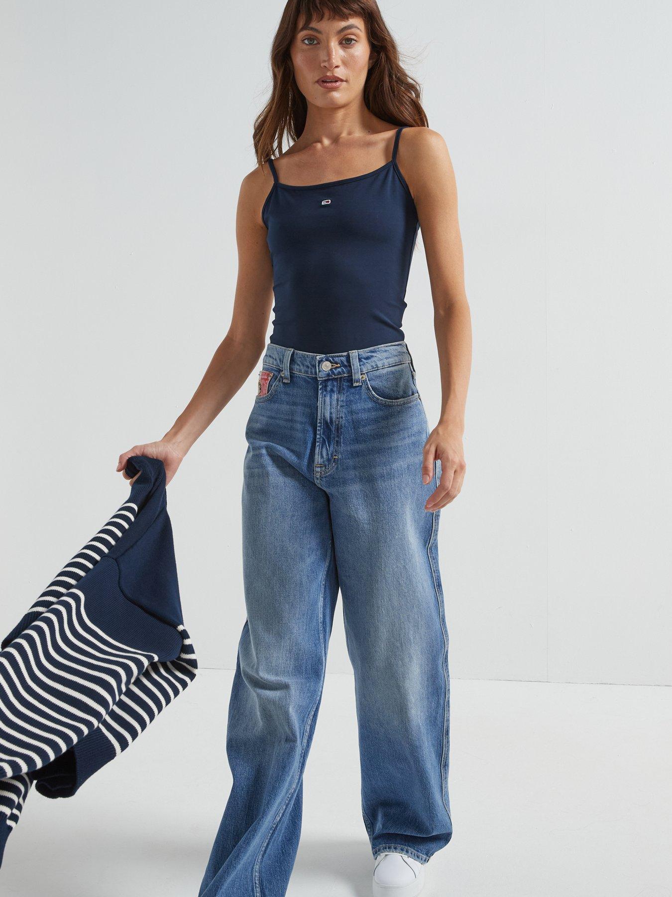  image of tommy-jeans-mini-badge-vest-top-navy