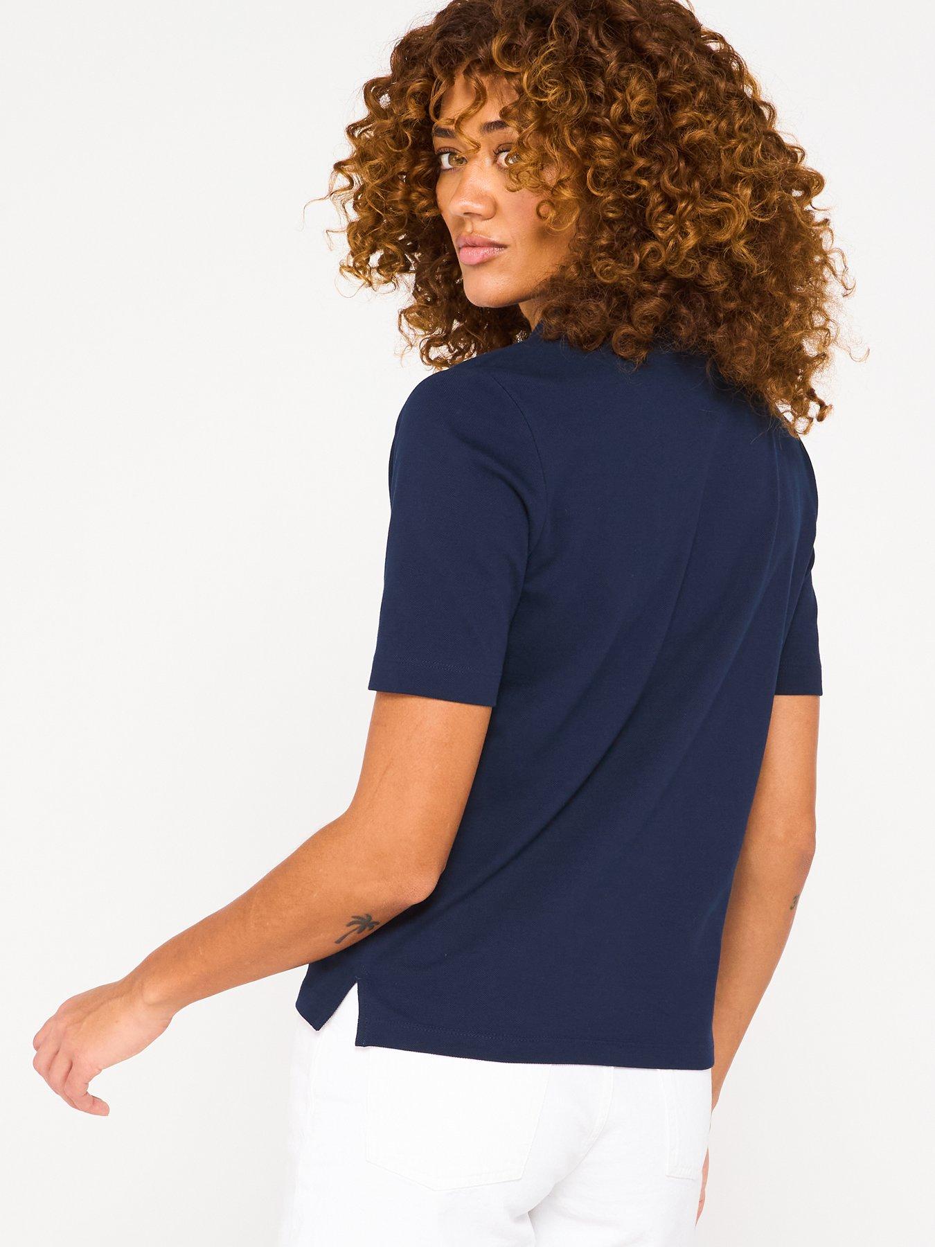  image of tommy-hilfiger-slim-fit-polo-top-navy