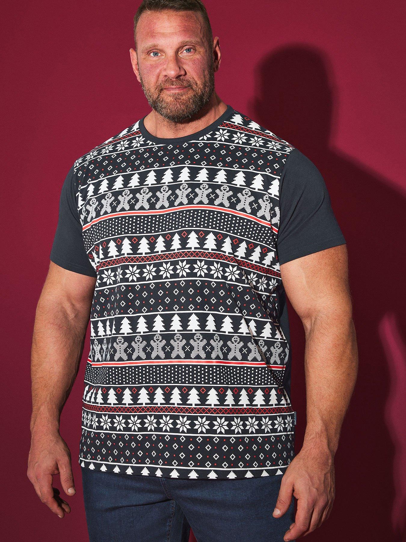 undefined Christmas Fairisle T-Shirt - Blue