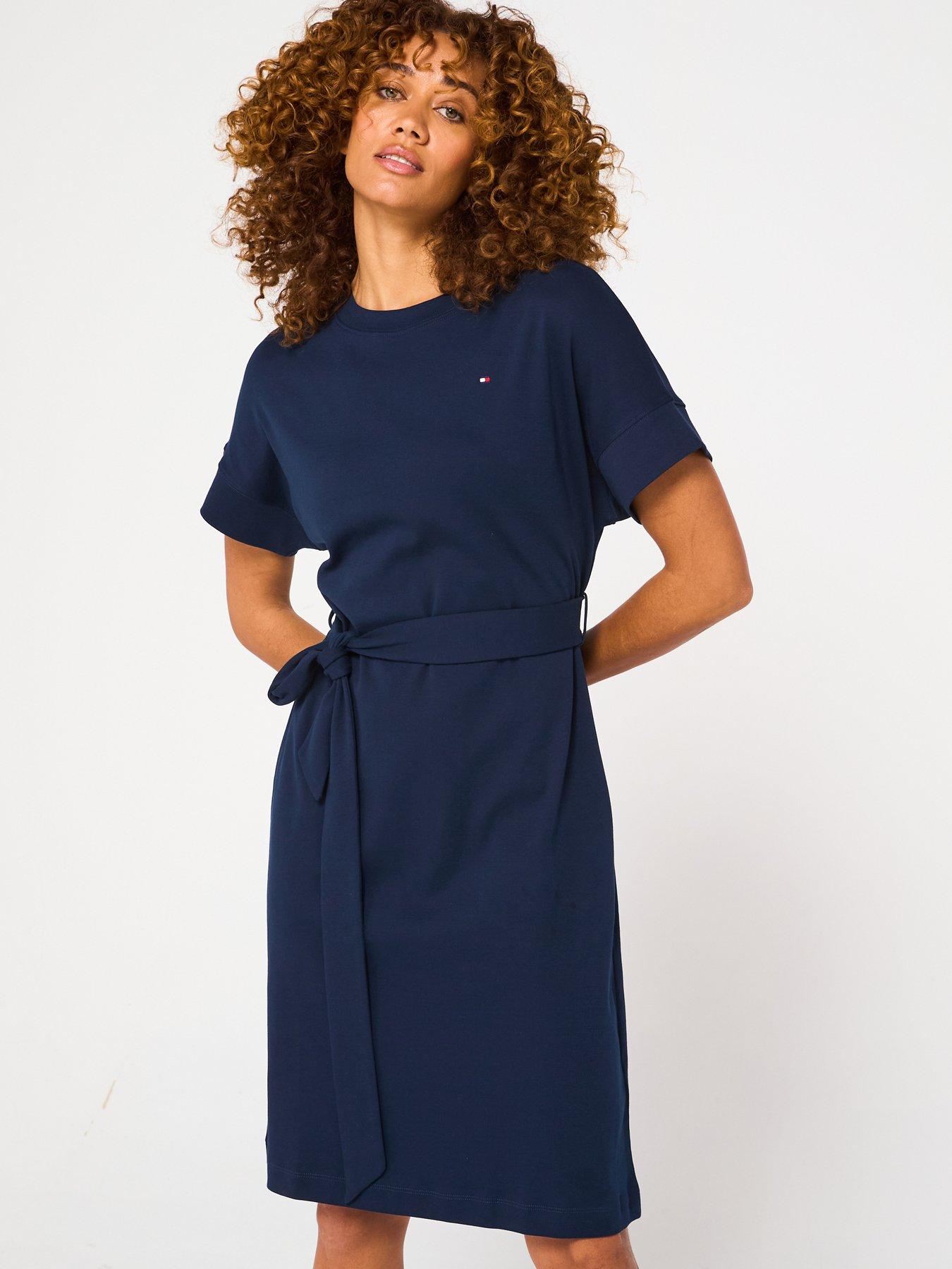 tommy-hilfiger-tie-waist-t-shirt-dress-navy