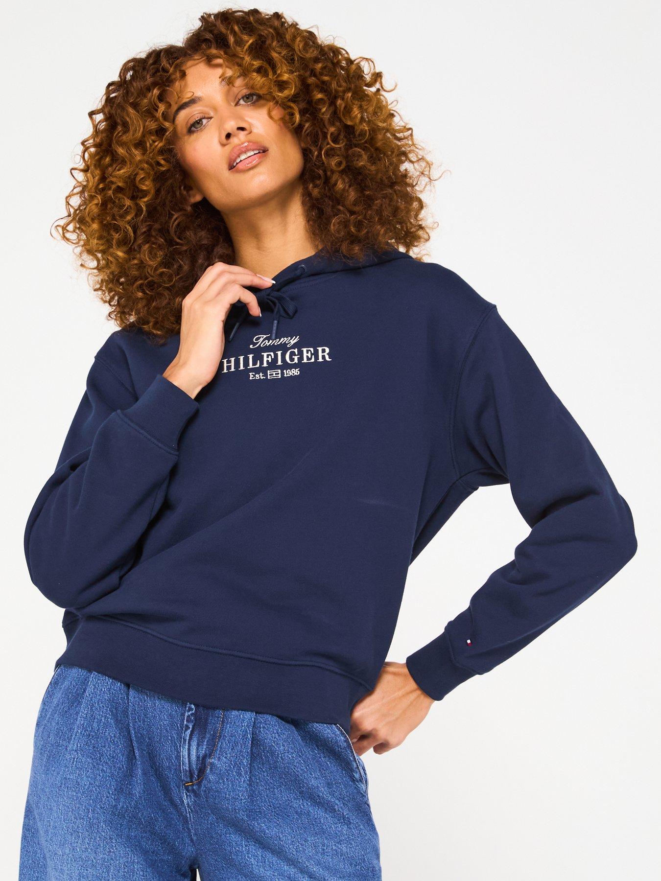 undefined Chest Logo Hoodie - Navy