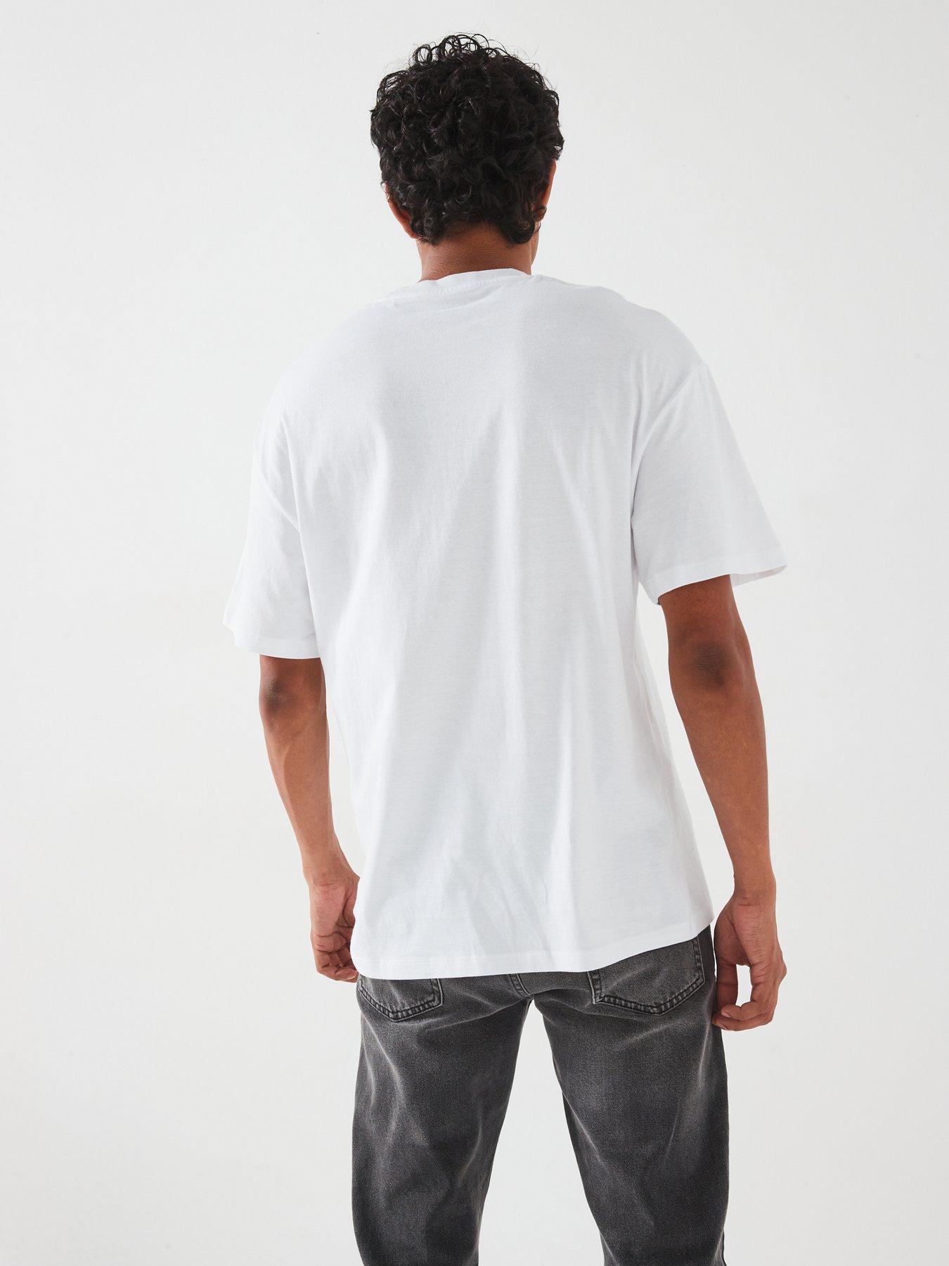 Jack Jones Boxy Fit T-Shirt White Littlewoods