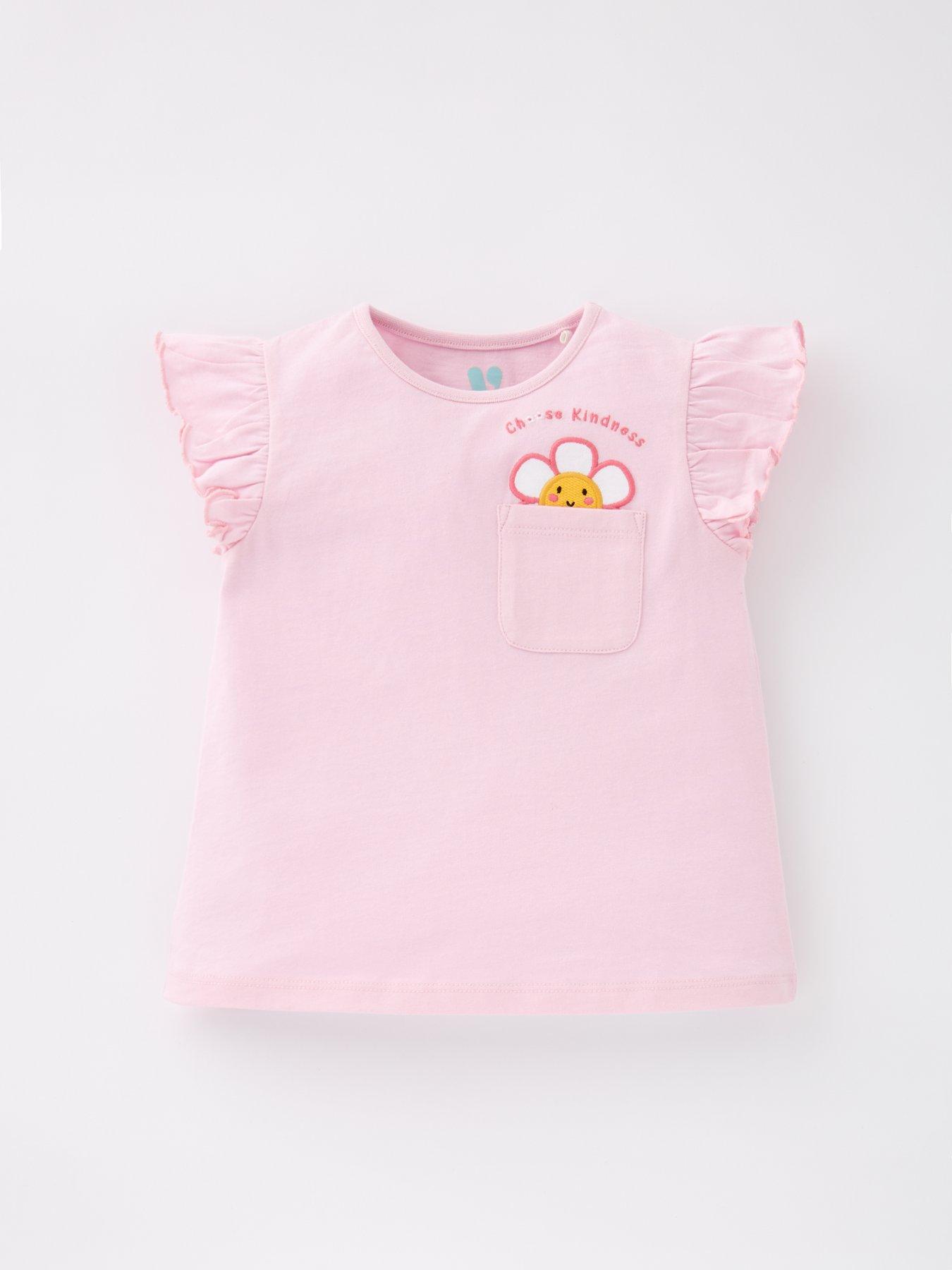  image of mini-v-by-very-girls-2-pack-character-pocket-t-shirt-multi