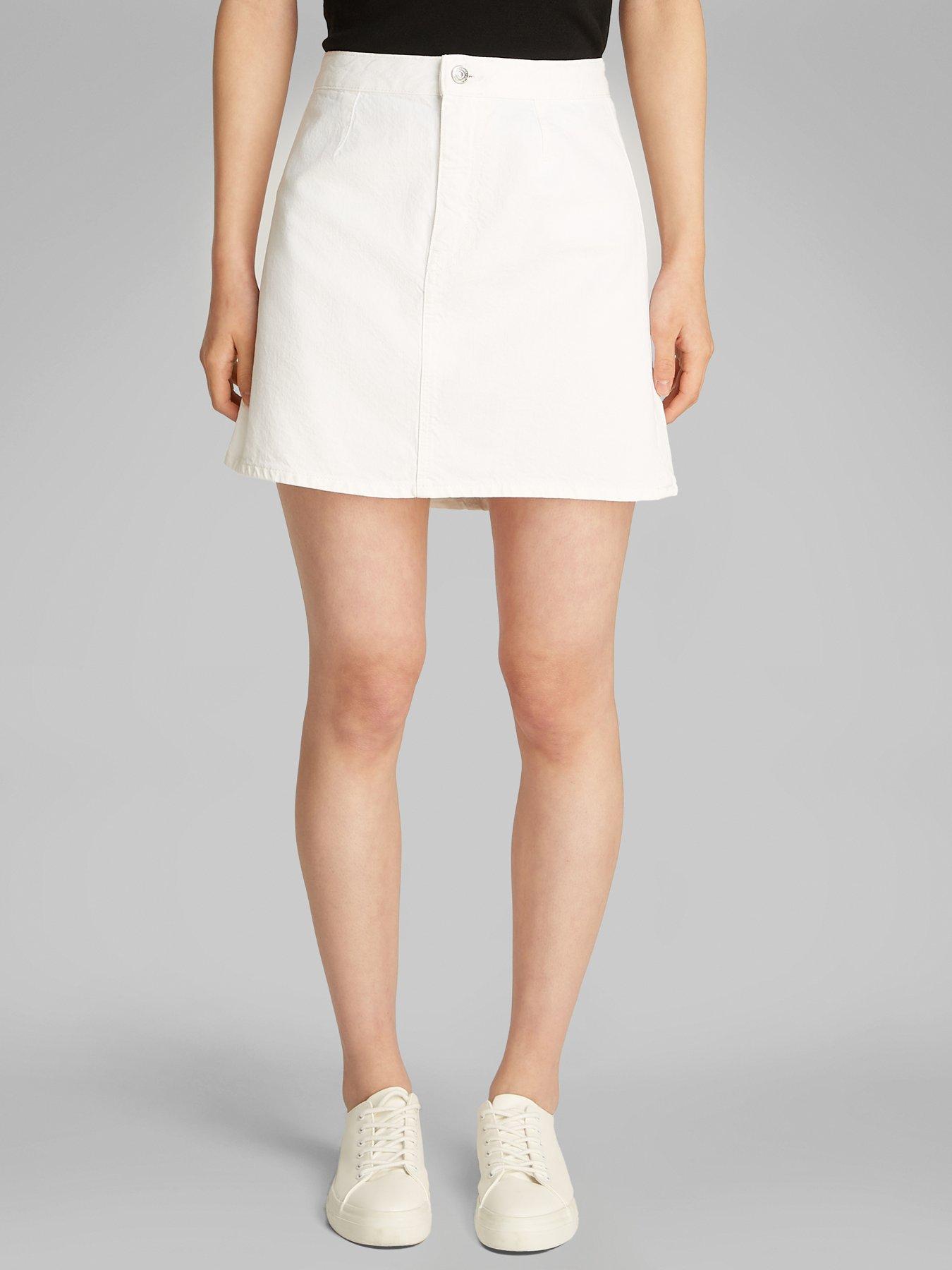 calvin-klein-jeans-mini-denim-skirt-white