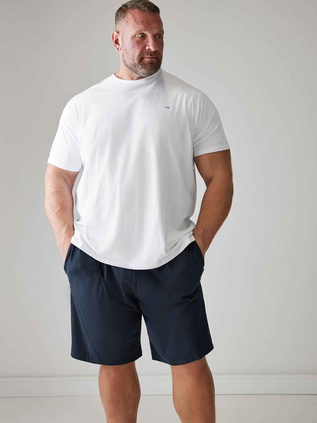 undefined Big  &  Tall Lounge Short And T-Shirt Set - Blue