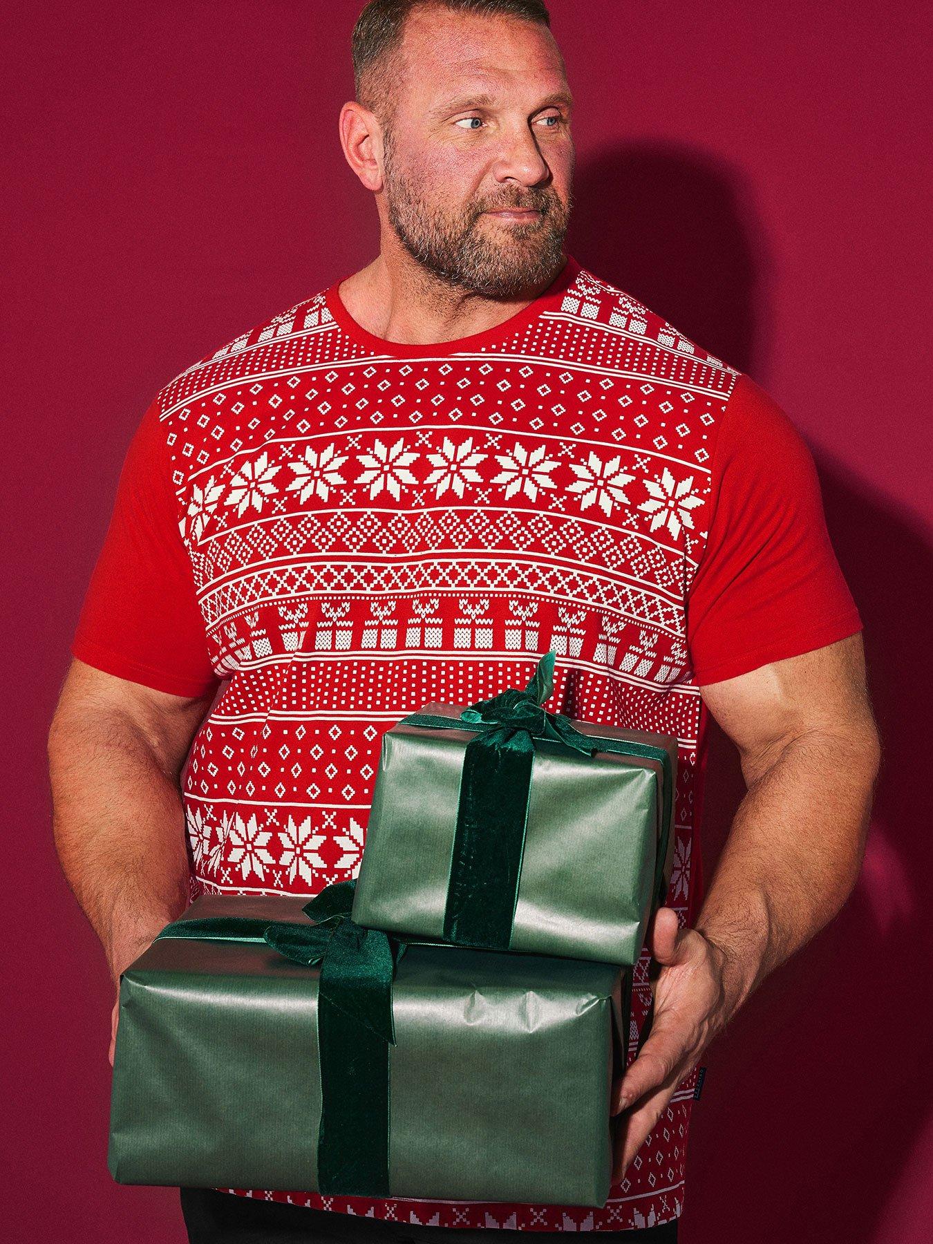 undefined Christmas Fairisle T-Shirt - Red