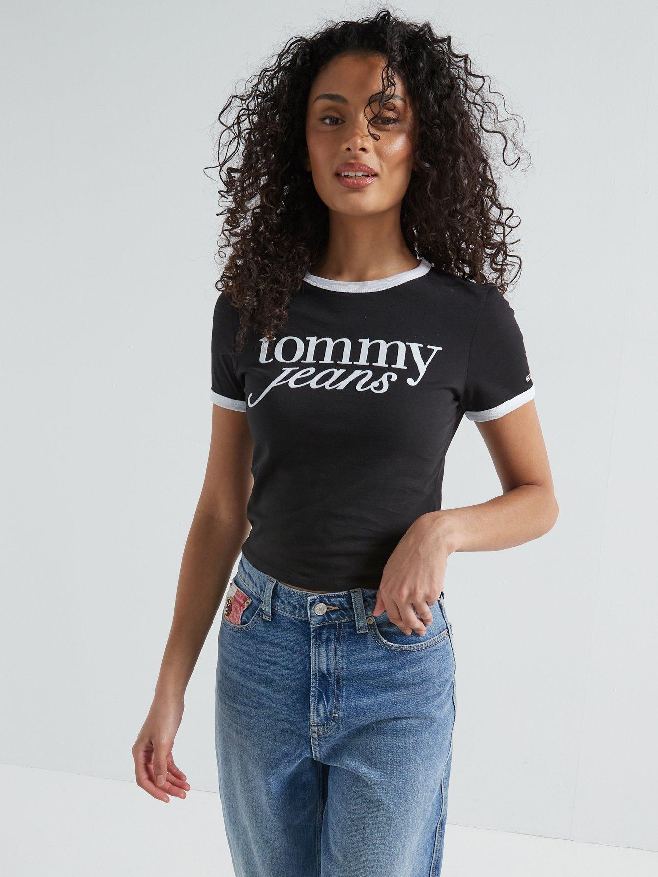  image of tommy-jeans-script-logo-t-shirt-black