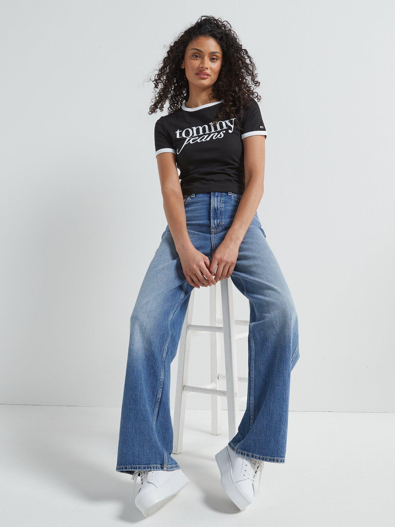  image of tommy-jeans-script-logo-t-shirt-black
