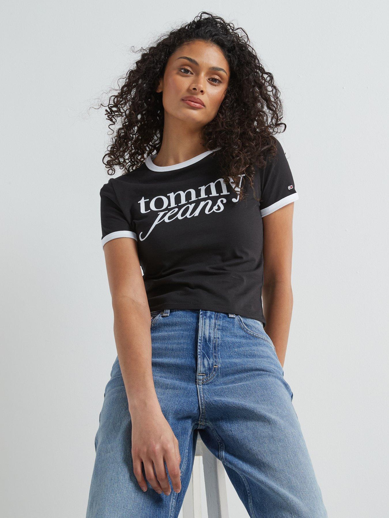  image of tommy-jeans-script-logo-t-shirt-black
