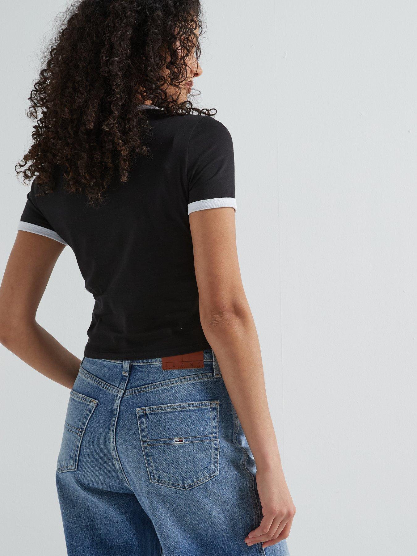  image of tommy-jeans-script-logo-t-shirt-black