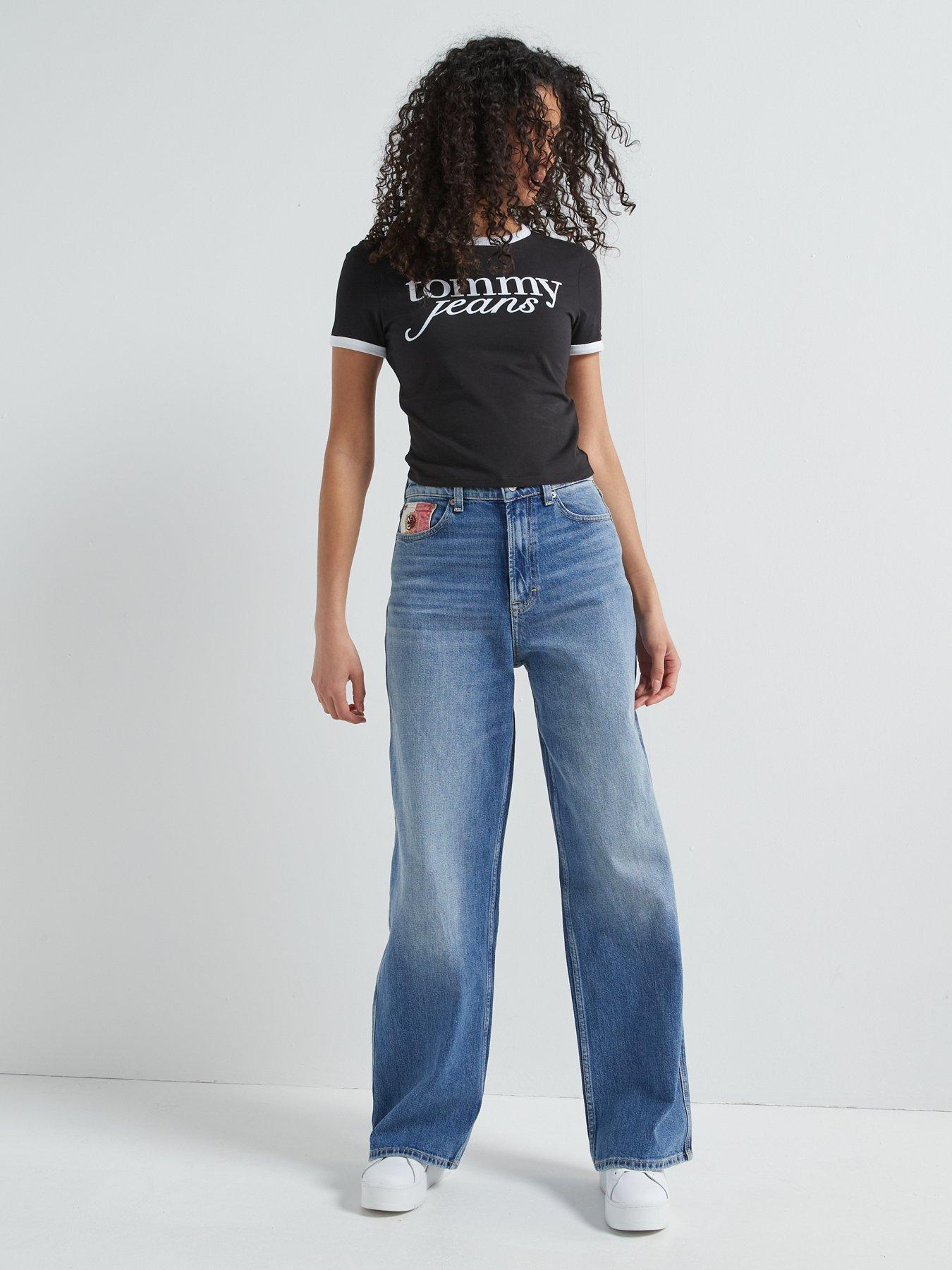  image of tommy-jeans-script-logo-t-shirt-black