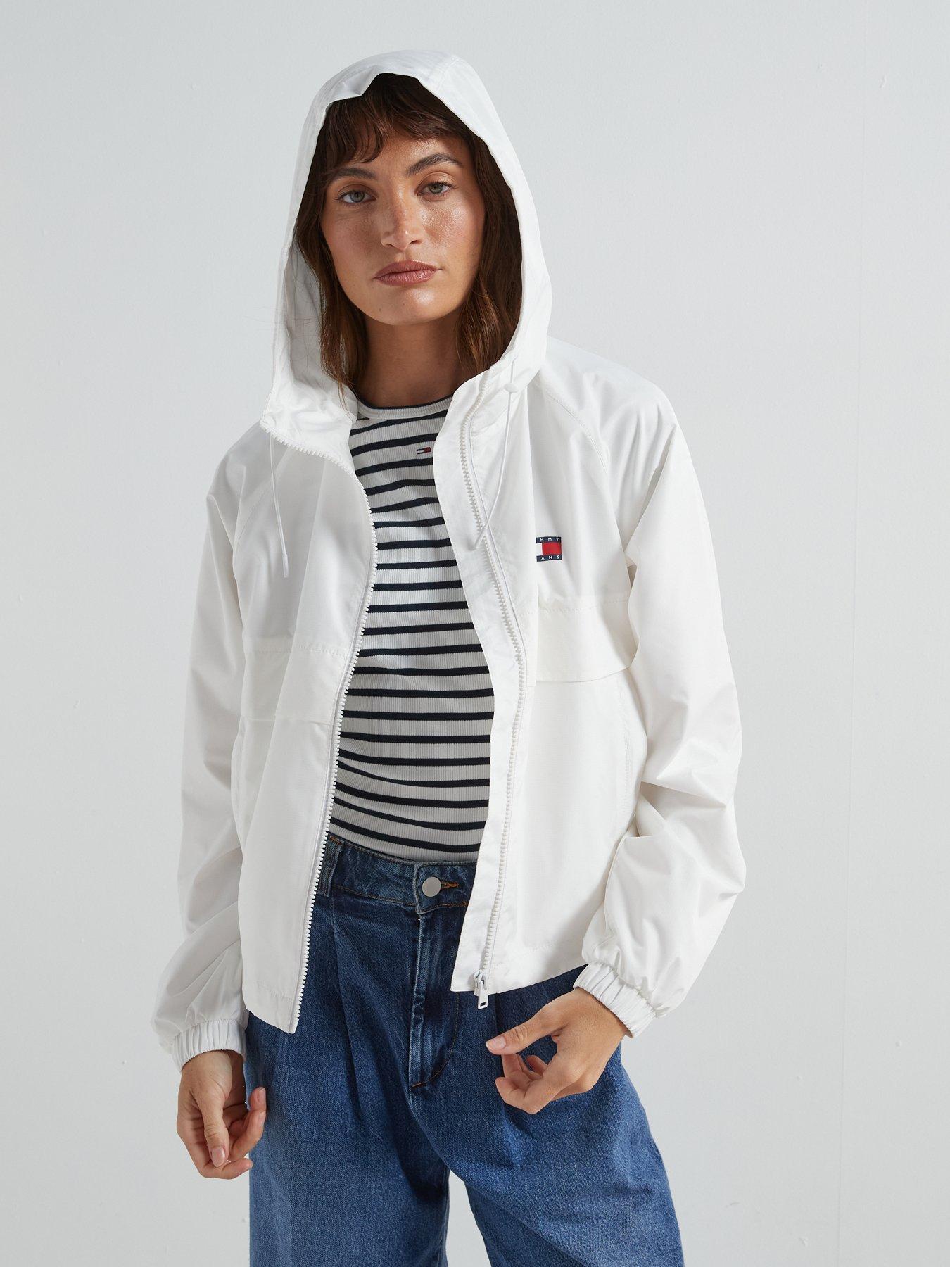 undefined Hooded Windbreaker Jacket - White