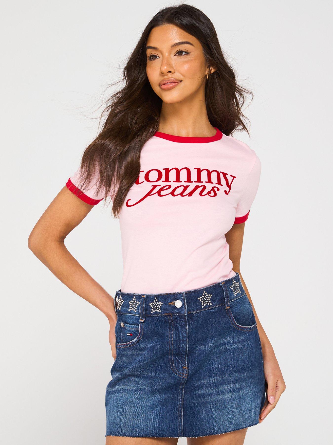 undefined Script Logo T-Shirt - Pink