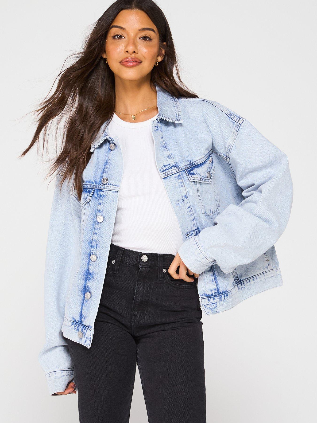 Calvin Klein Jeans Boxy Denim Jacket - Blue