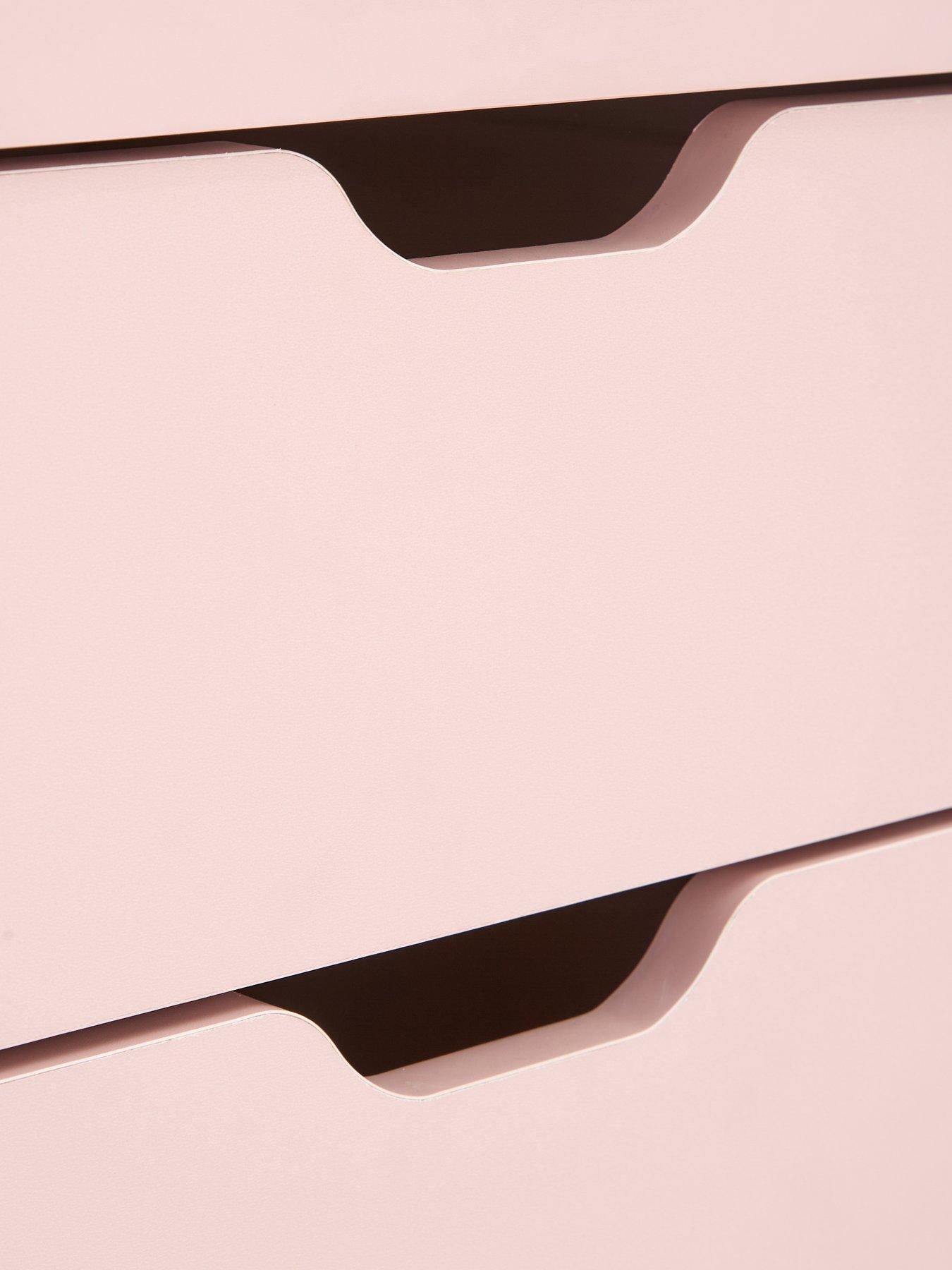  image of very-home-aspen-slim-4-drawer-chest-pink