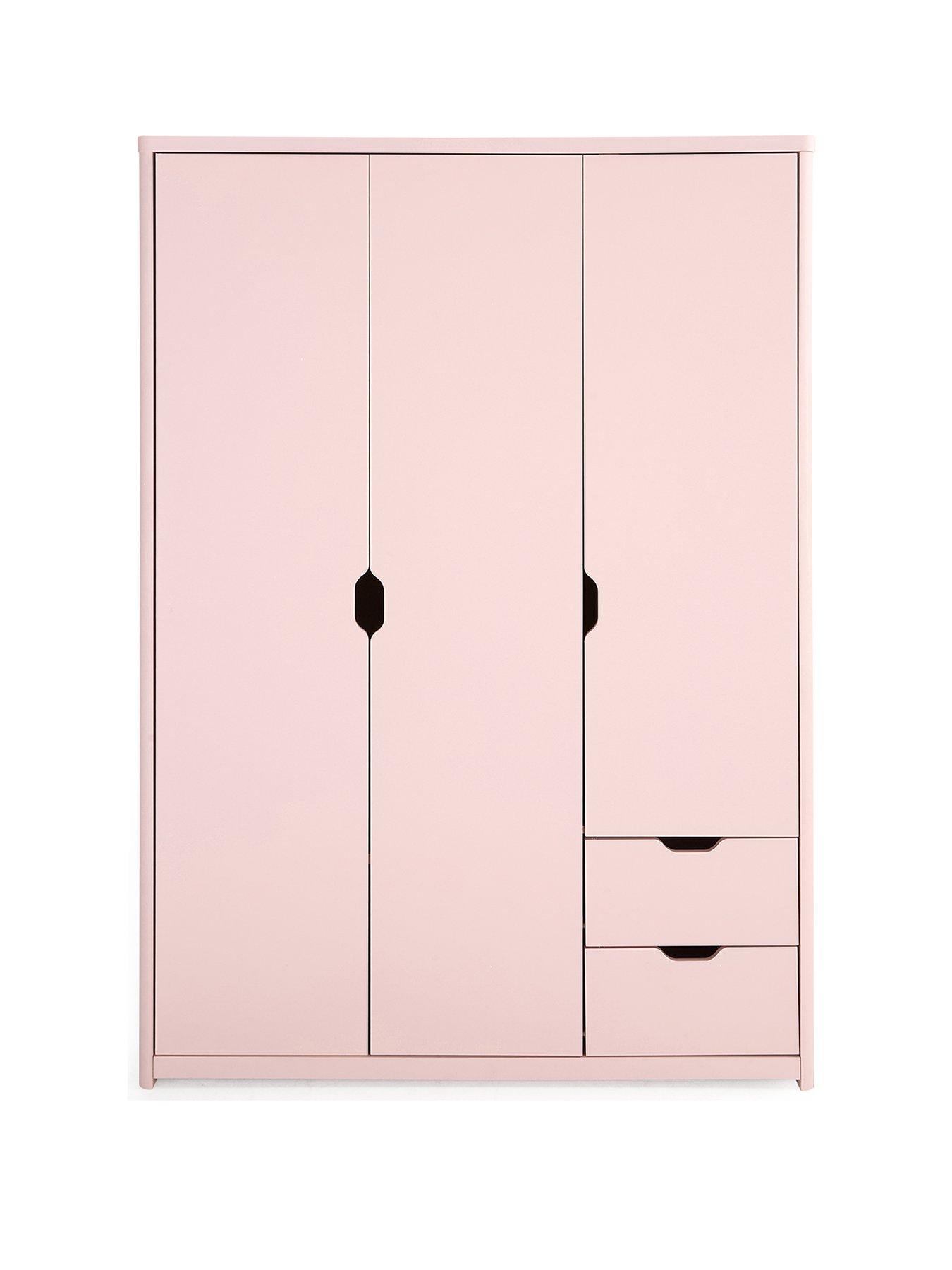  image of very-home-aspen-3-door-2-drawer-wardrobe-pink