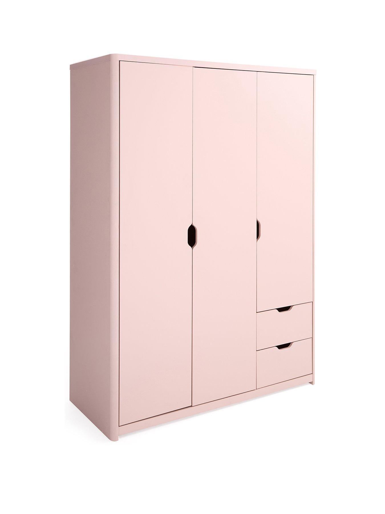  image of very-home-aspen-3-door-2-drawer-wardrobe-pink
