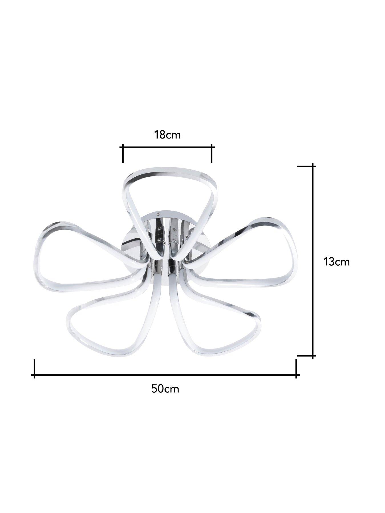 Image 6 of 6 of BHS Alavr 5 Petal LED Ceiling Light