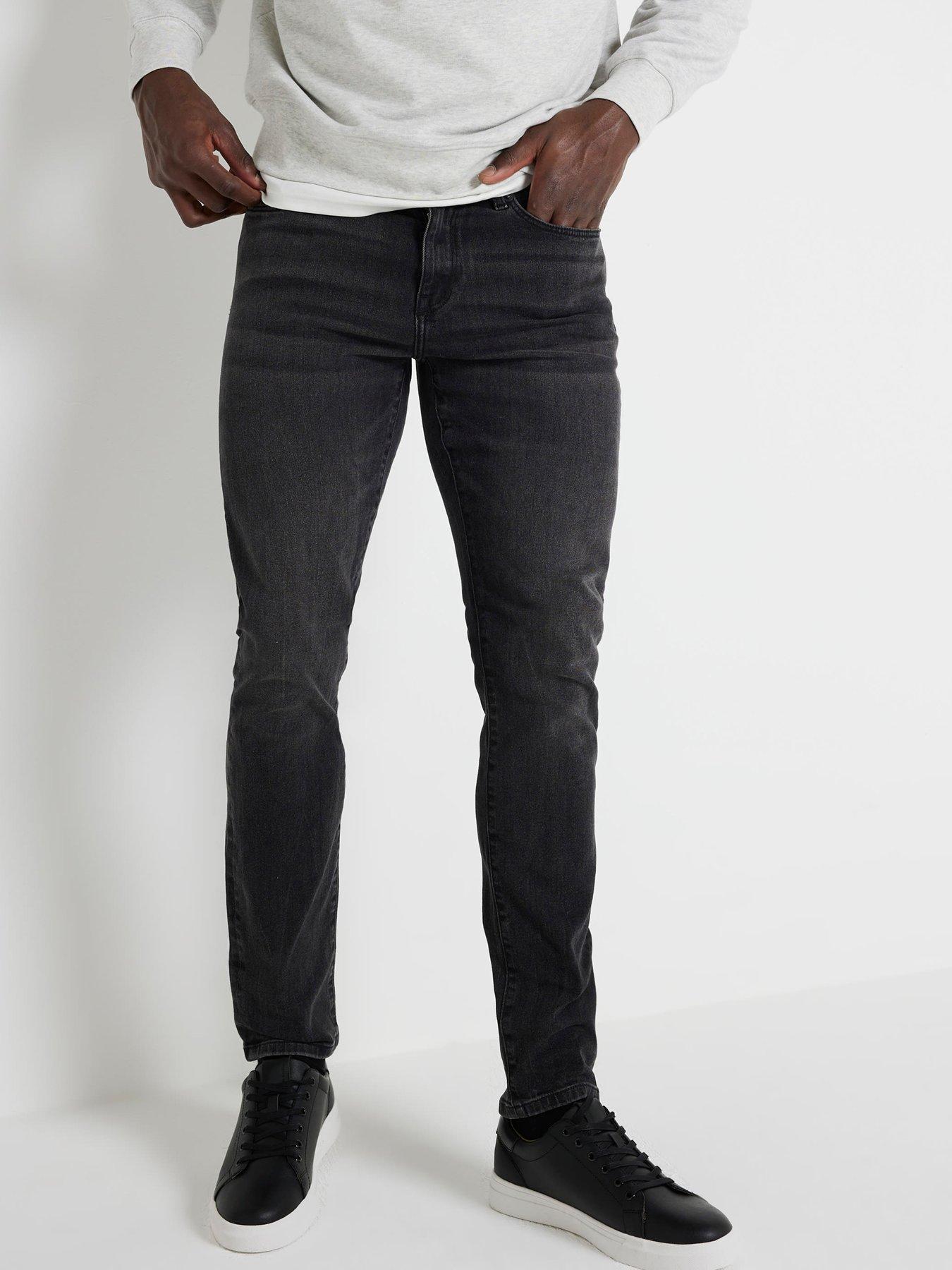 undefined Fabio Washed Skinny Fit Jeans - Black