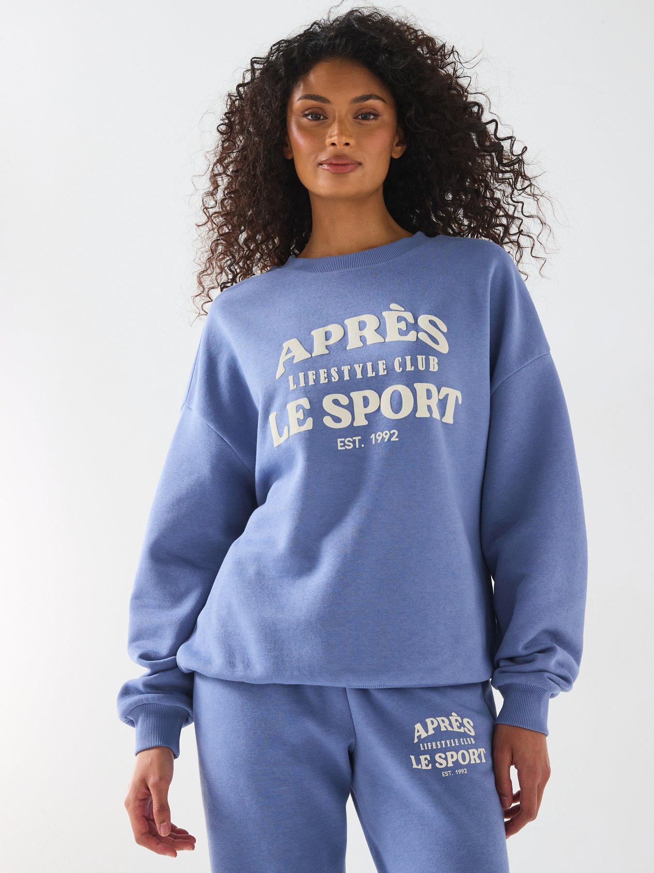 undefined Apres Oversized Sweatshirt Co-Ord - Blue