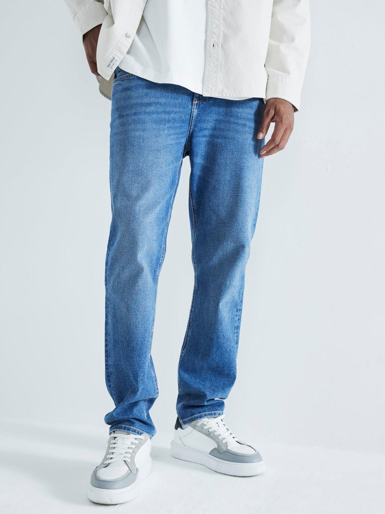 Image 1 of 5 of River Island Slim Hook Jeans - Blue
