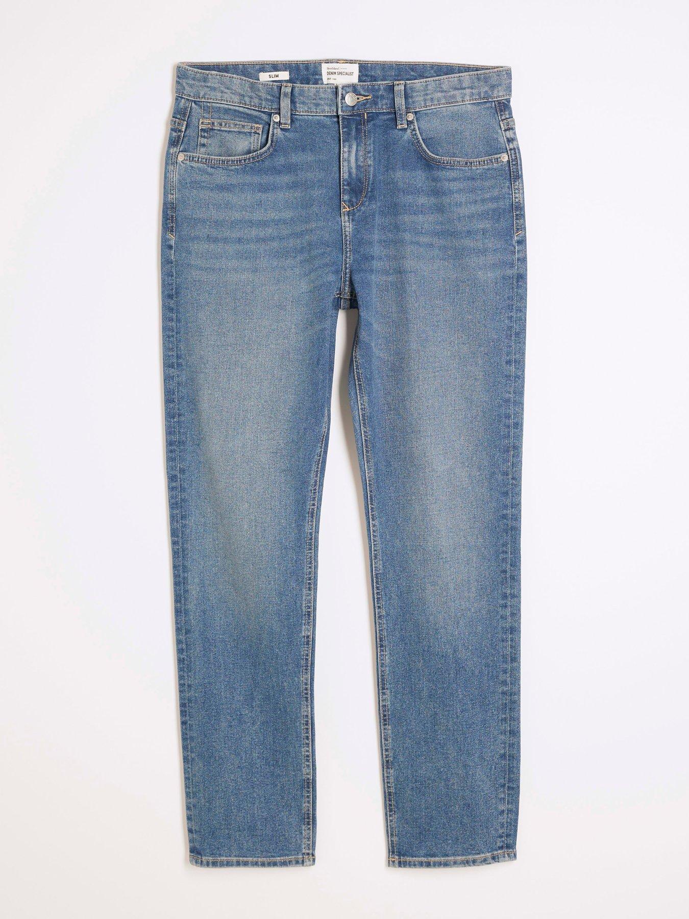 Image 4 of 5 of River Island Slim Hook Jeans - Blue