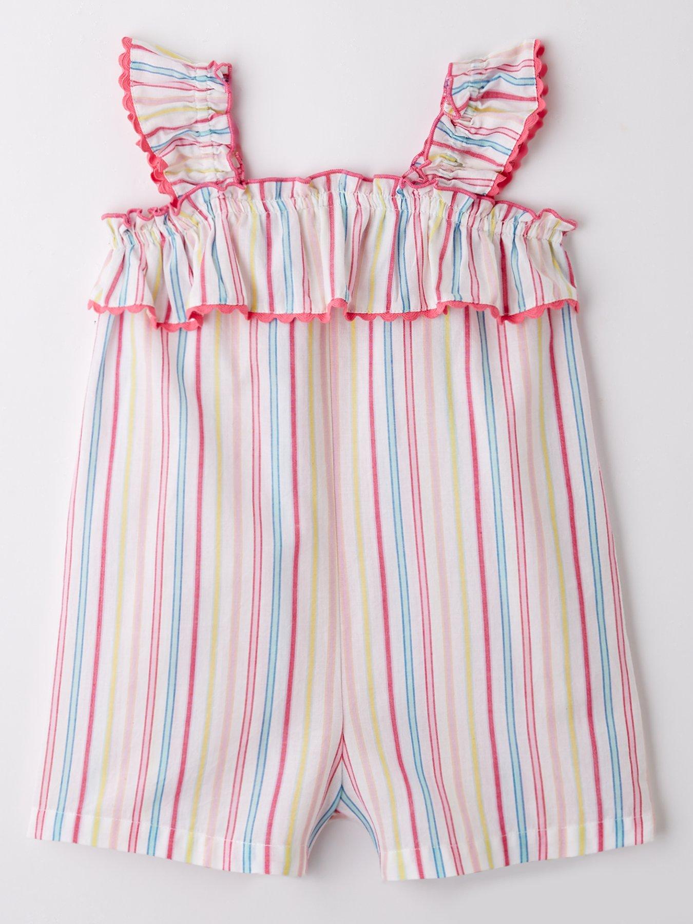 front image of mini-v-by-very-girls-stripe-playsuit-multi
