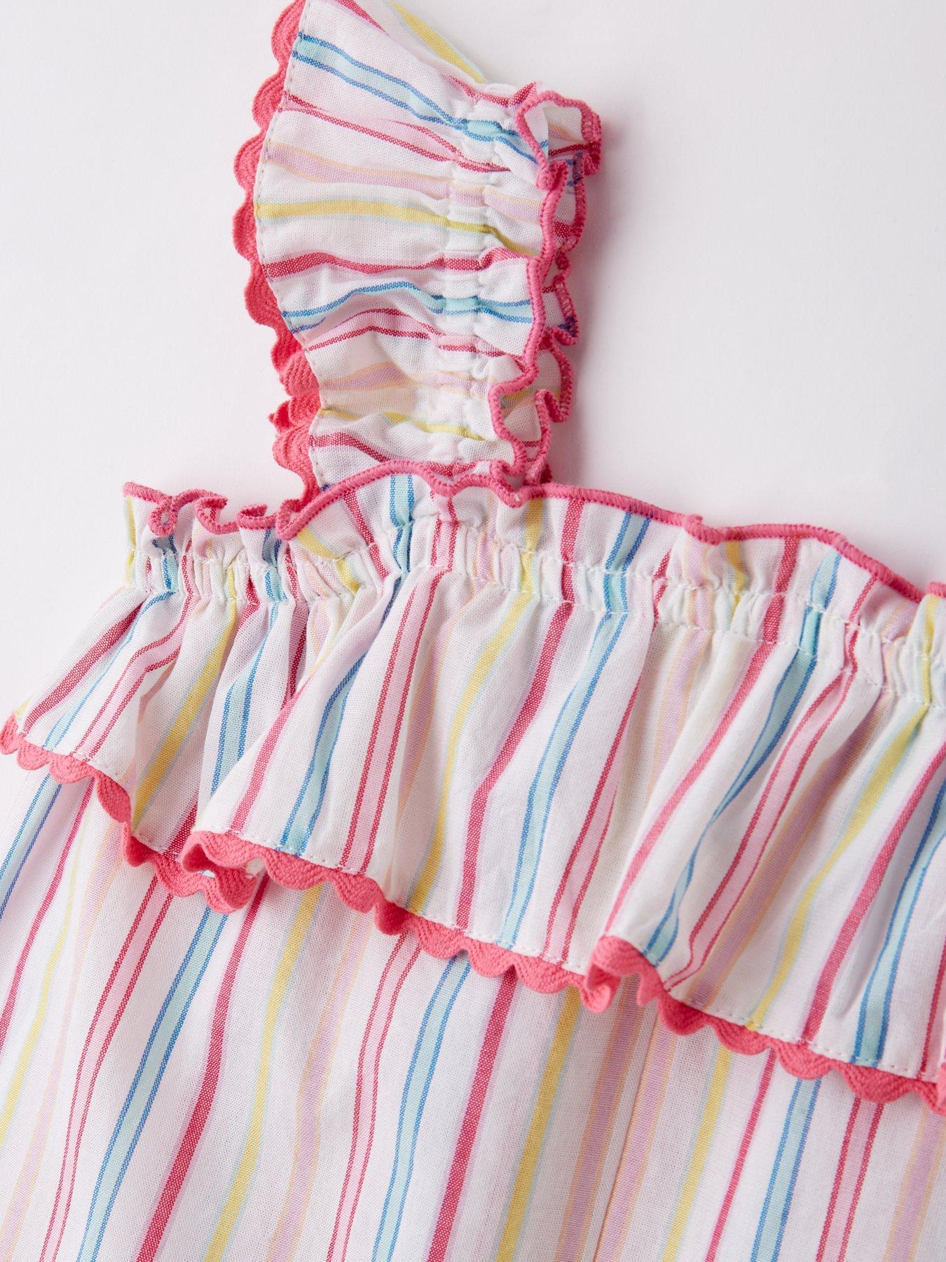  image of mini-v-by-very-girls-stripe-playsuit-multi