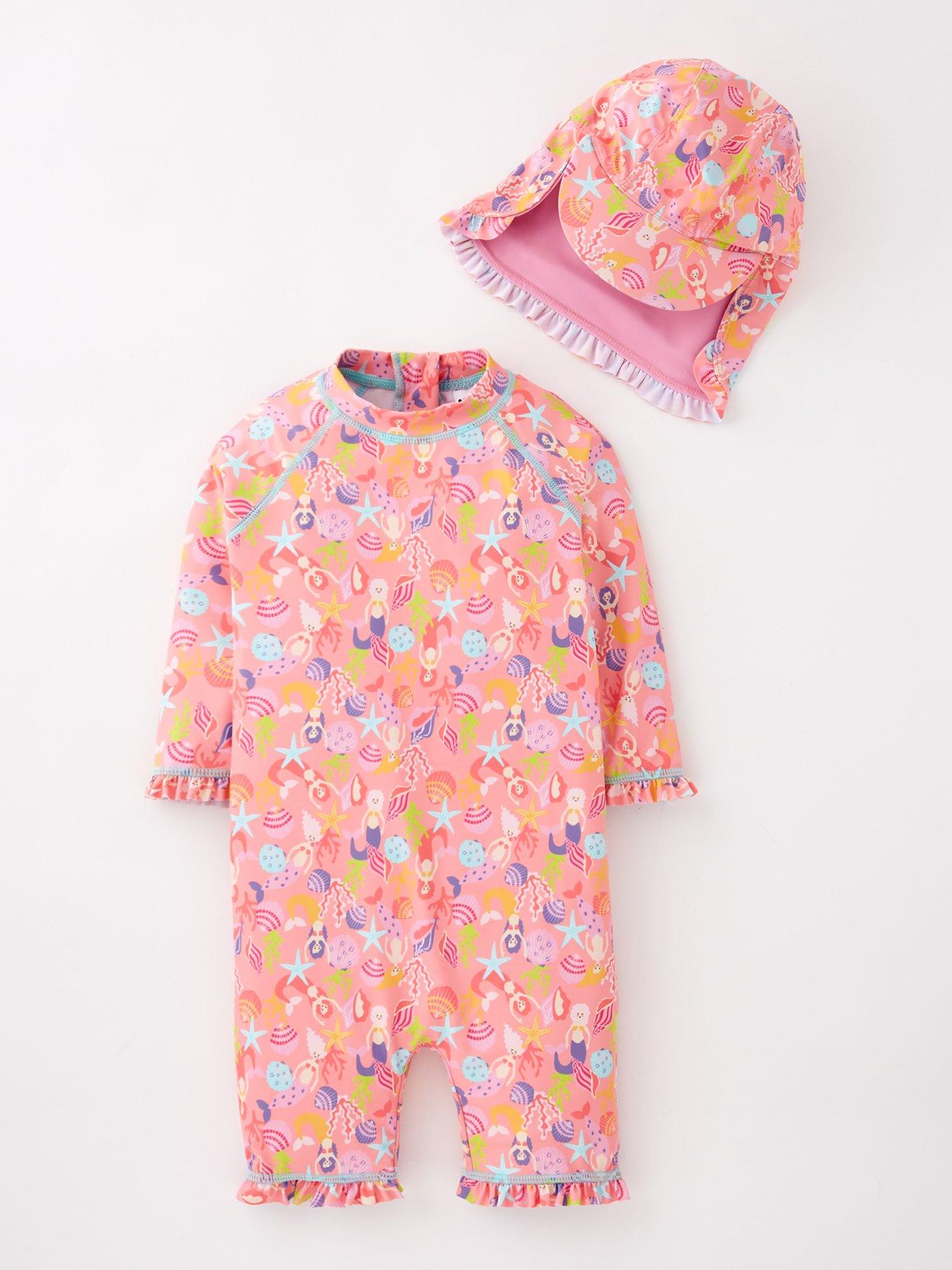 mini-v-by-very-girls-mermaid-print-sunsafe-swimsuit-and-hat-set-pink