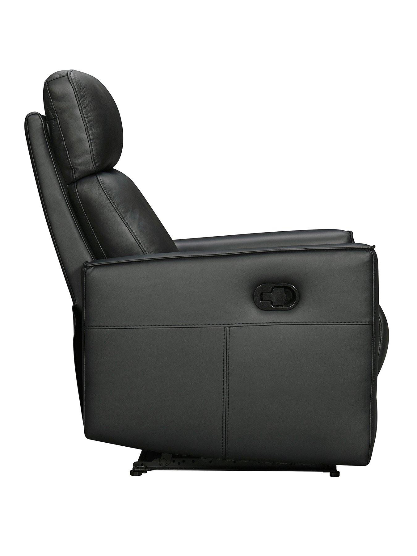 Image 3 of 6 of Very Home Luna Leather Manual Reclining Chair